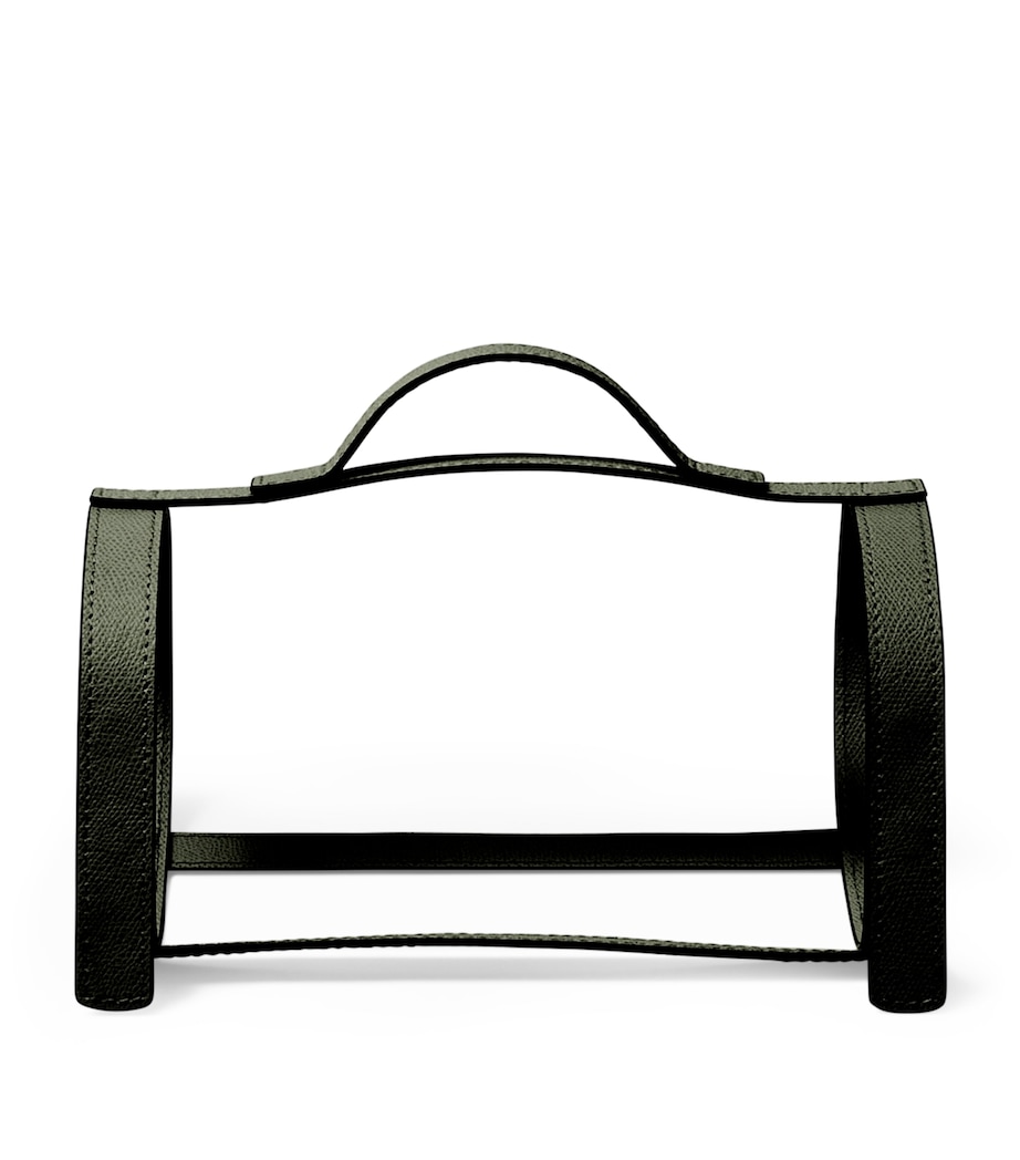 Frette Leather Otello Throw Holder Forest Green Image 4
