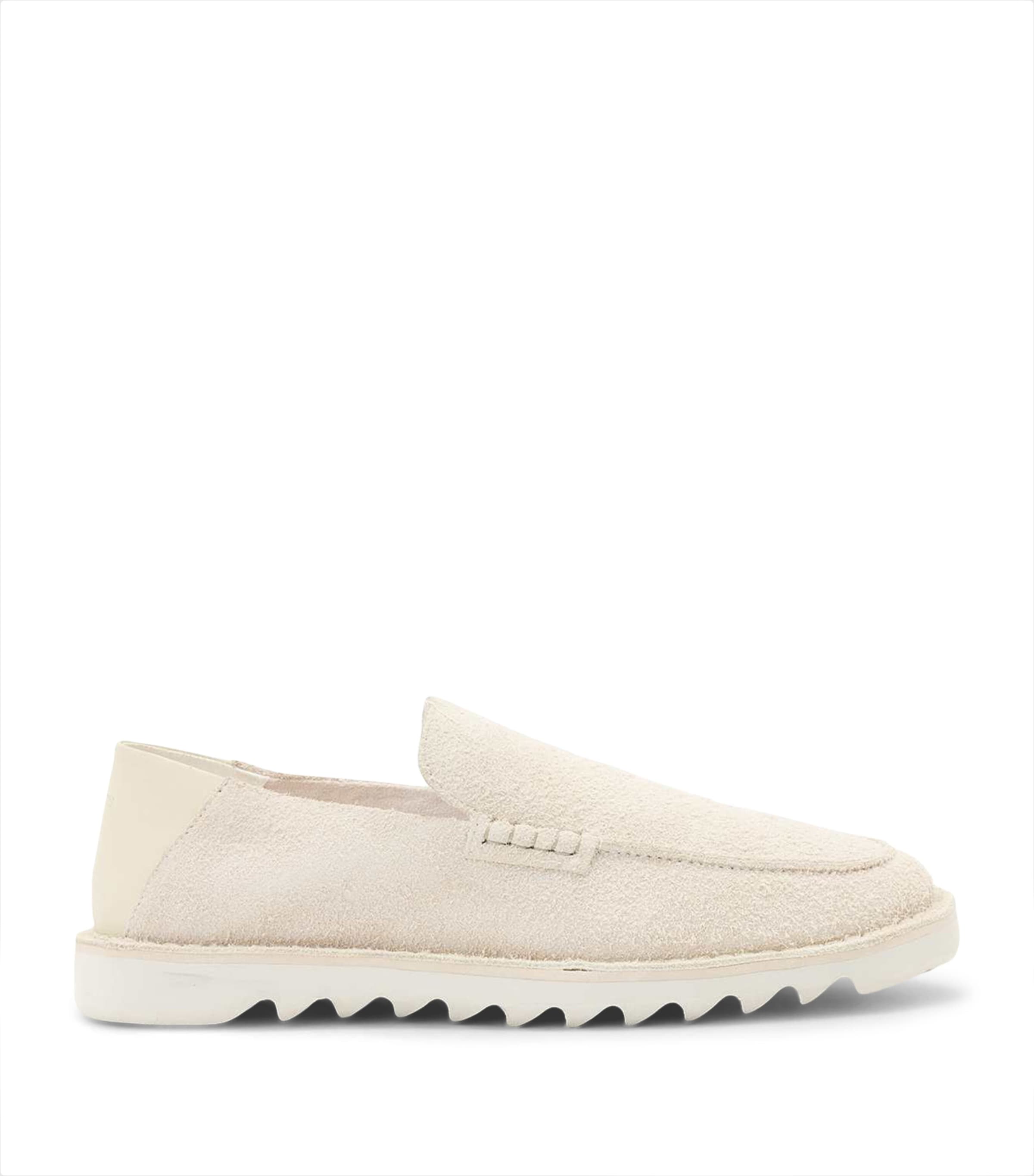 AllSaints Leather Six Loafers Chalk White Image 1