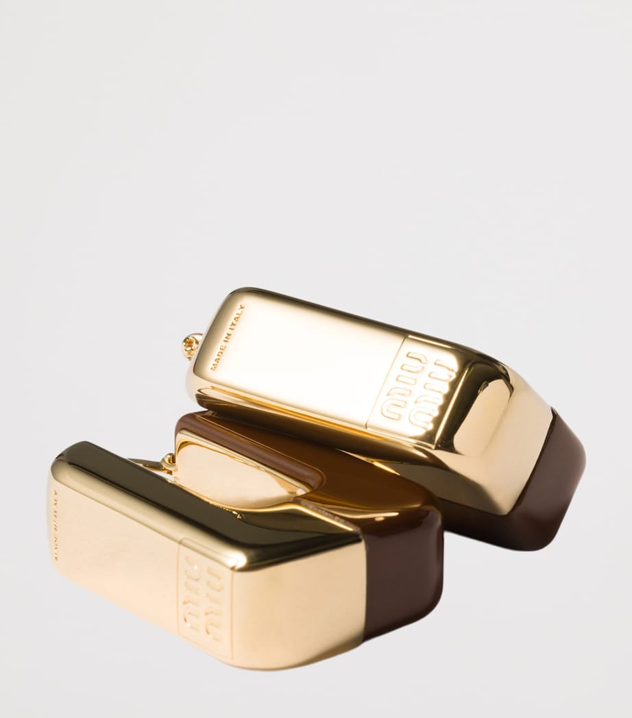 Enamelled Hoop Earrings F0003 Image 2