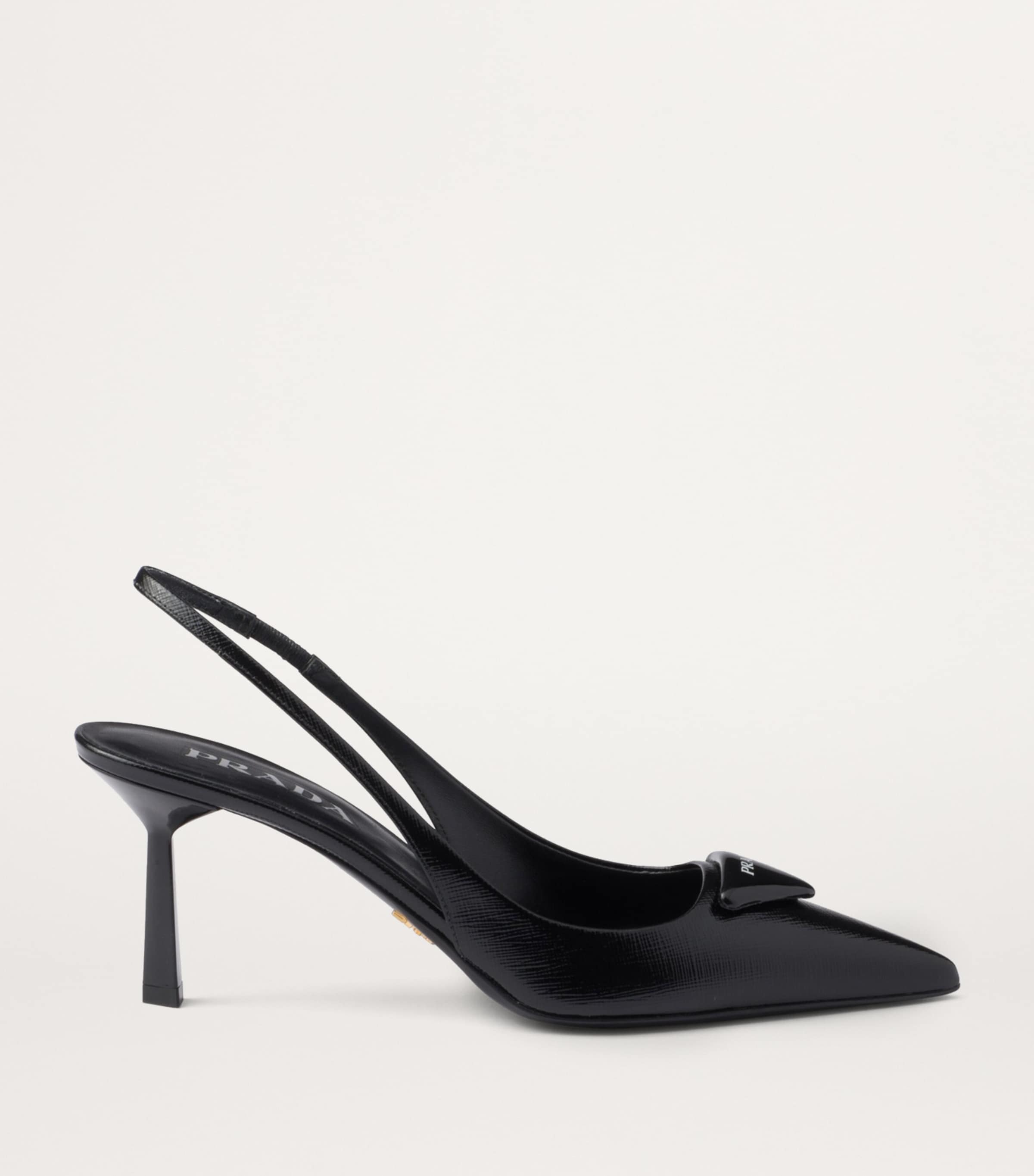 PRADA ブラック ハイヒール 37.5 Prada レザーパンプス | ブラック | FARFETCH JP