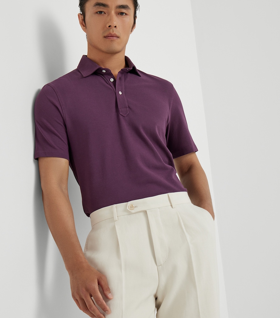 Cotton Piqué Polo Shirt C3988 Image 5