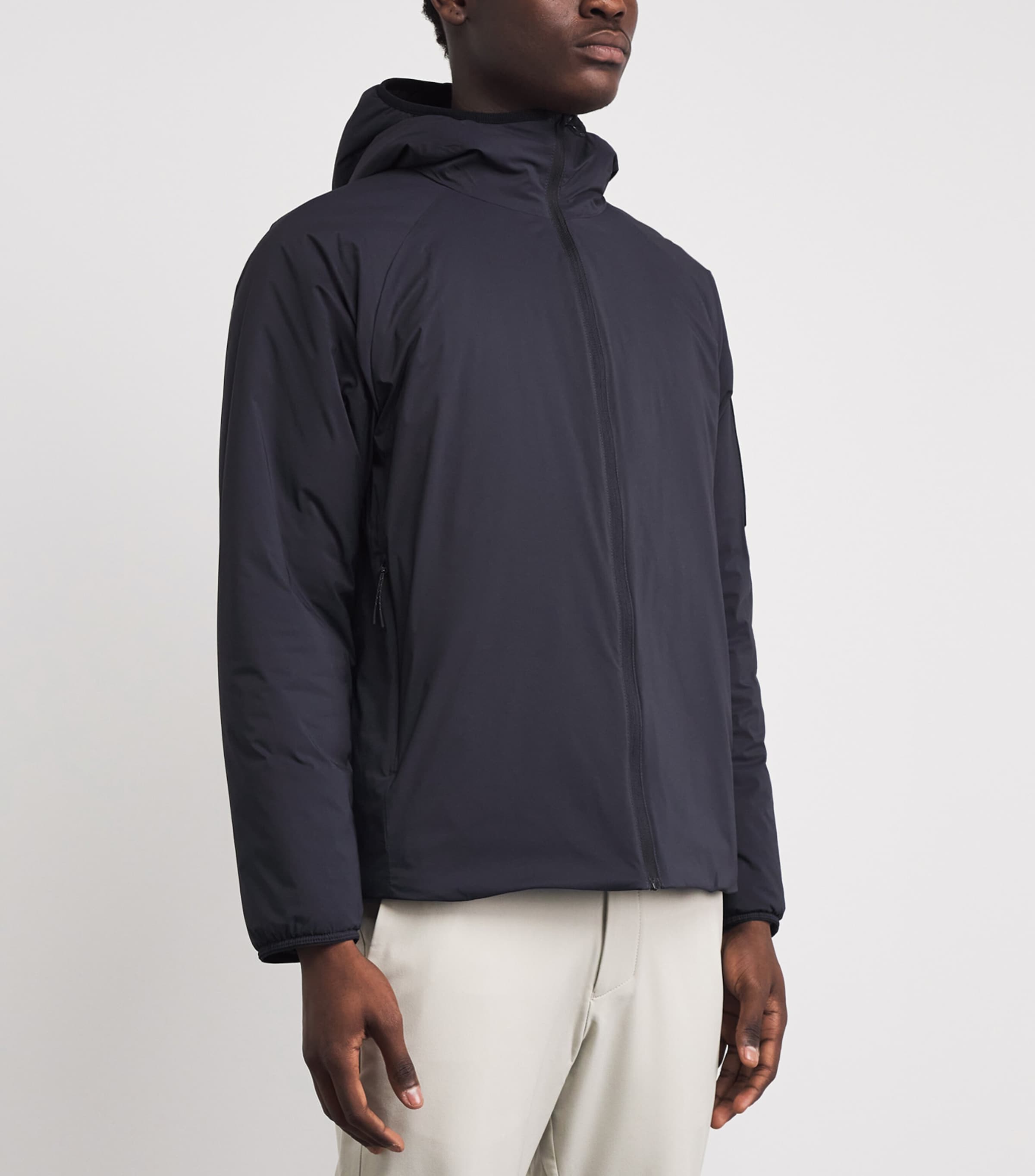 BOSS Mens Water-Repellent Padded Jacket Dark Image 4