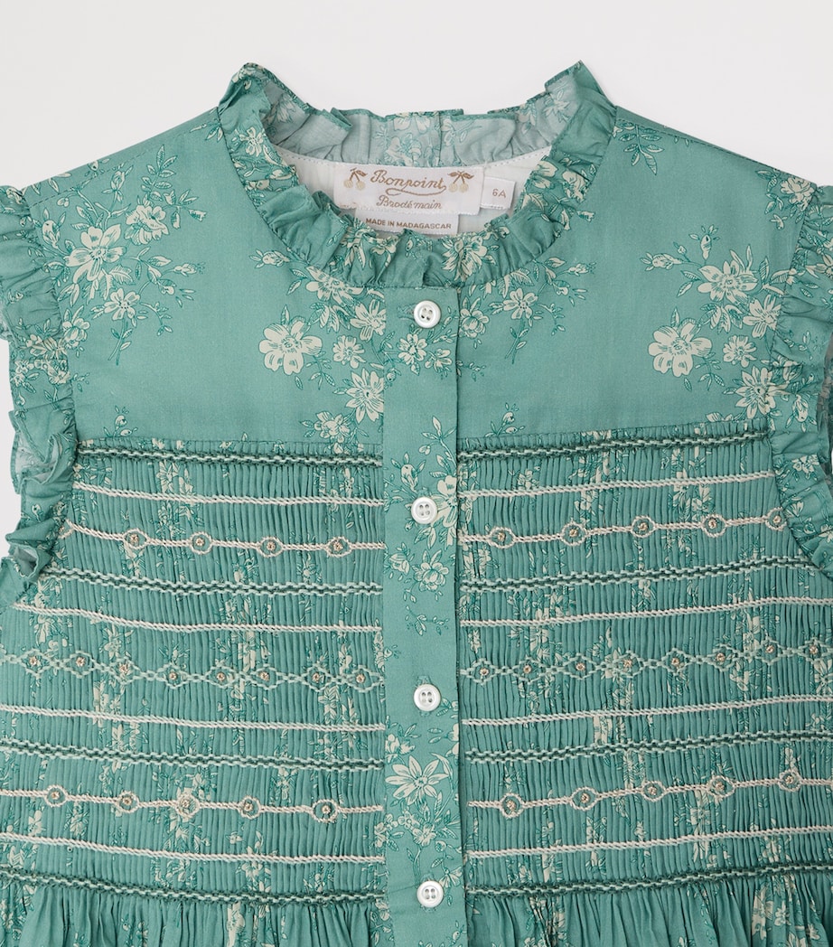 Cotton Fabiola Dress (10-14 Years) FL EMERAUDE Image 3