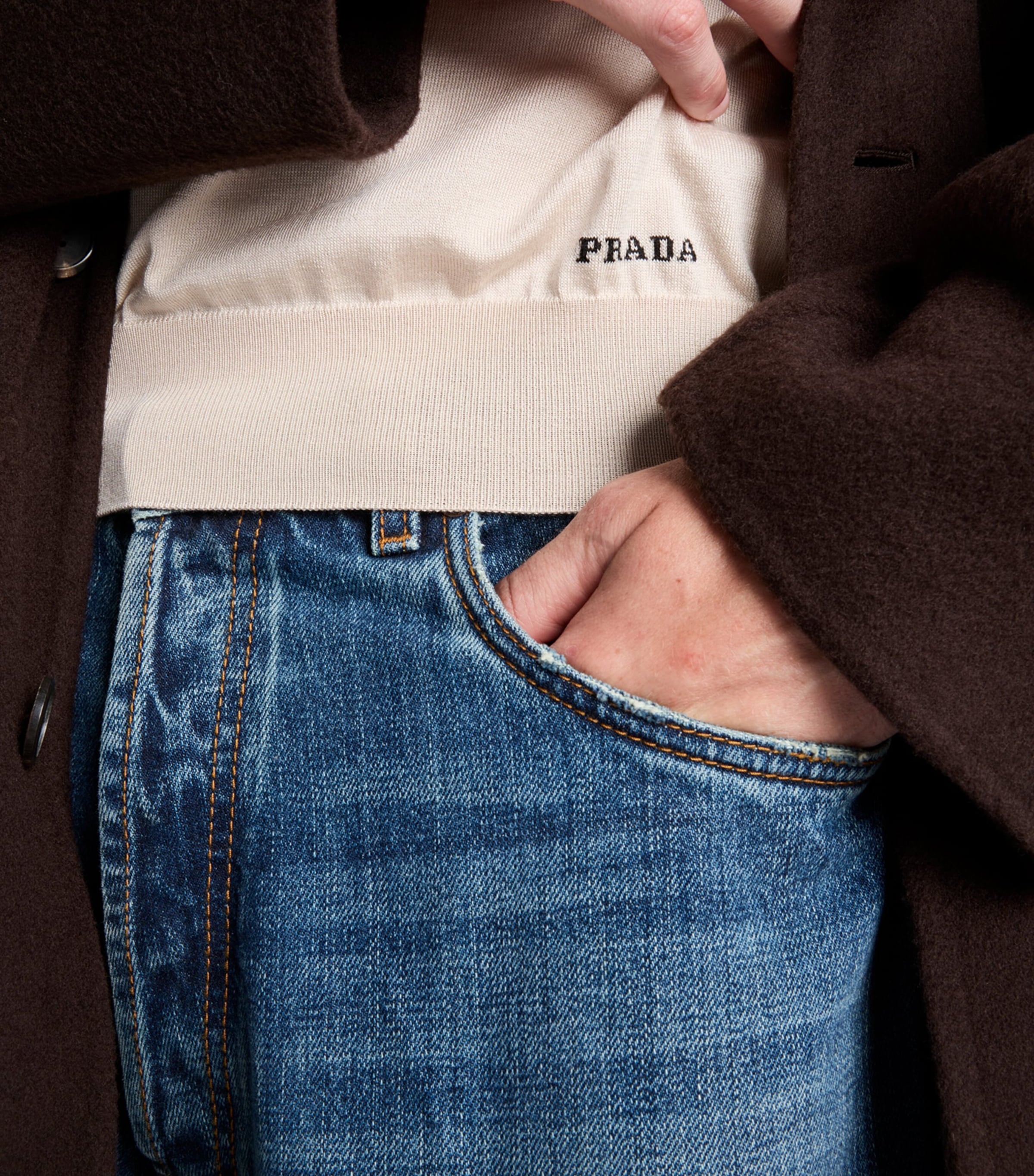 Silk V-Neck Sweater F0018 Image 6