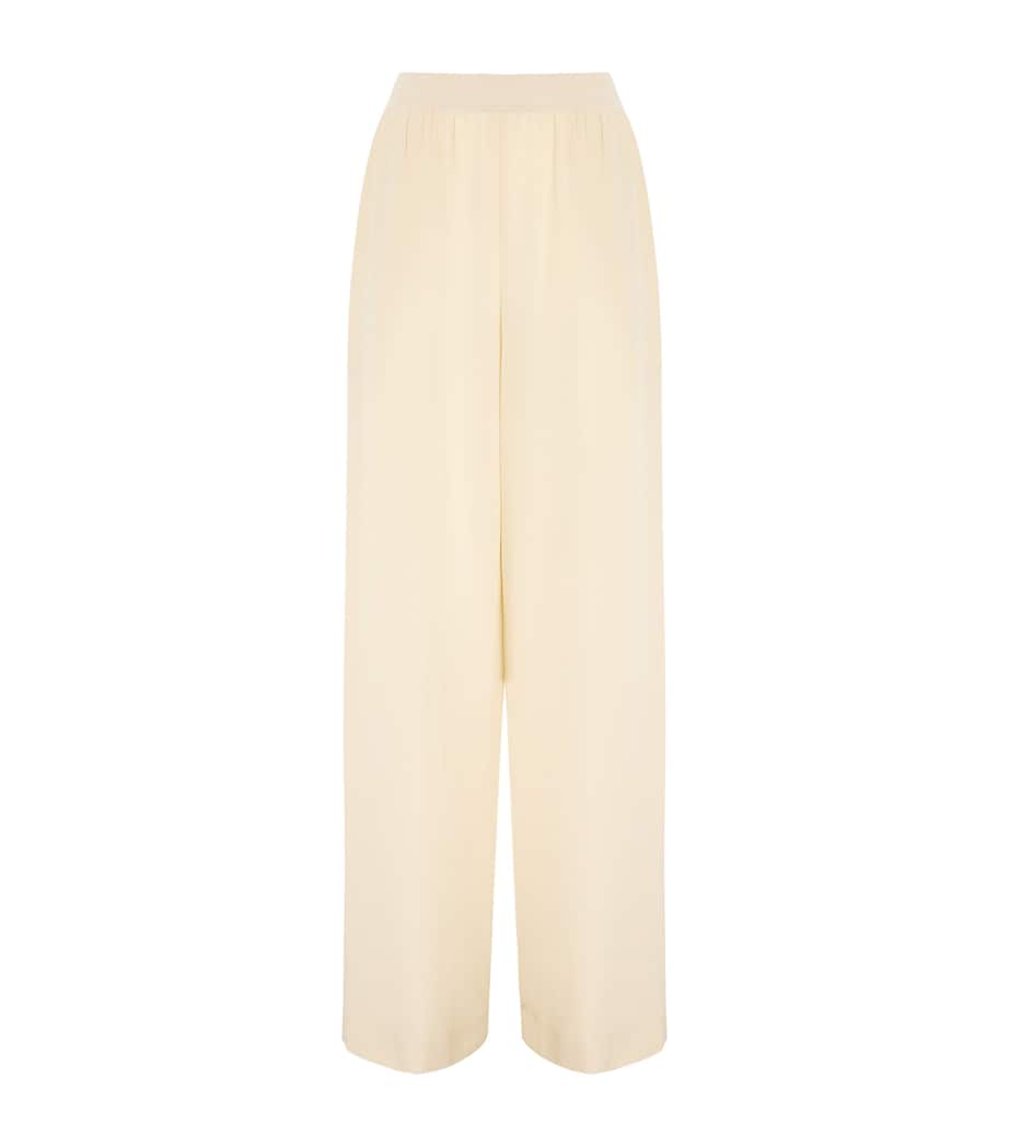Silk Hulin Wide-Leg Trousers AFFOGATO Image 1
