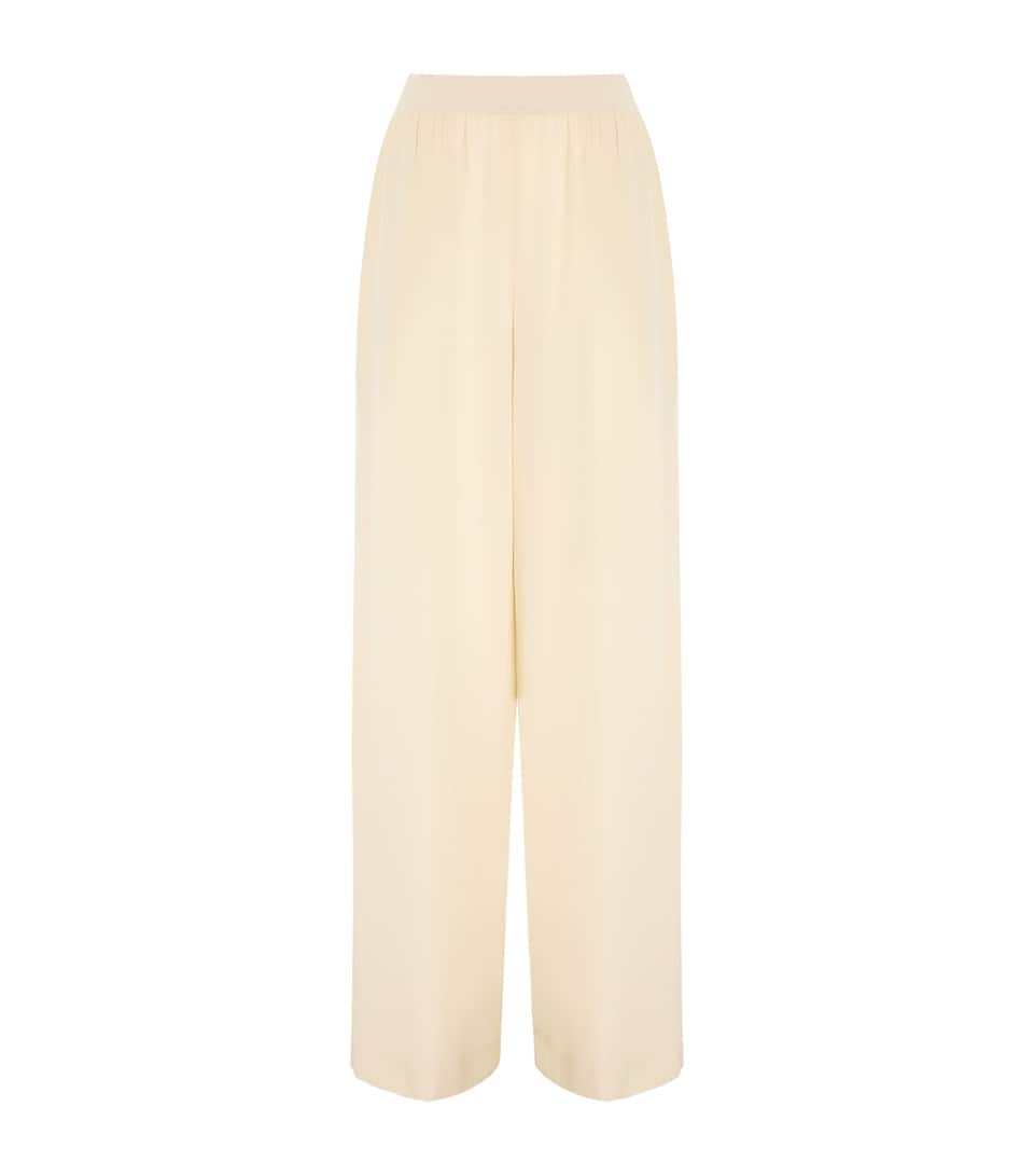 Silk Hulin Wide-Leg Trousers