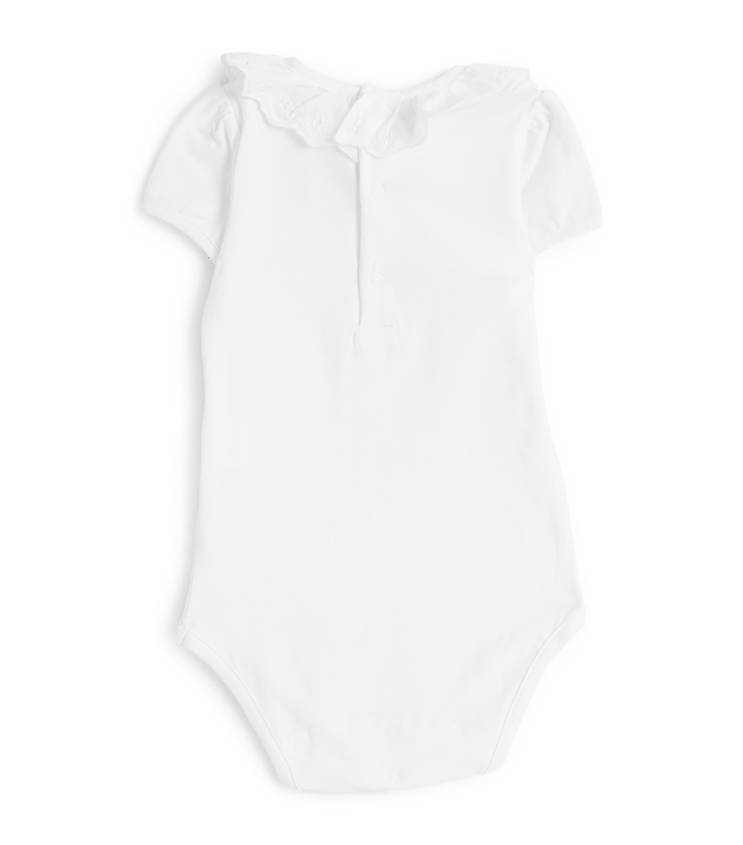 Broderie Anglaise Katie Bodysuit (3-24 Months) WHITE Image 5