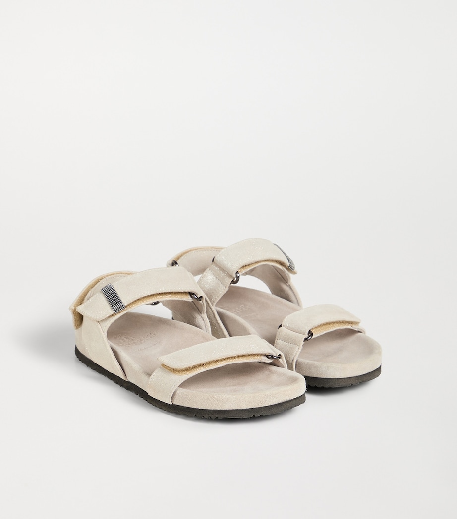 Brunello Cucinelli Kids Suede Sandals Image 3