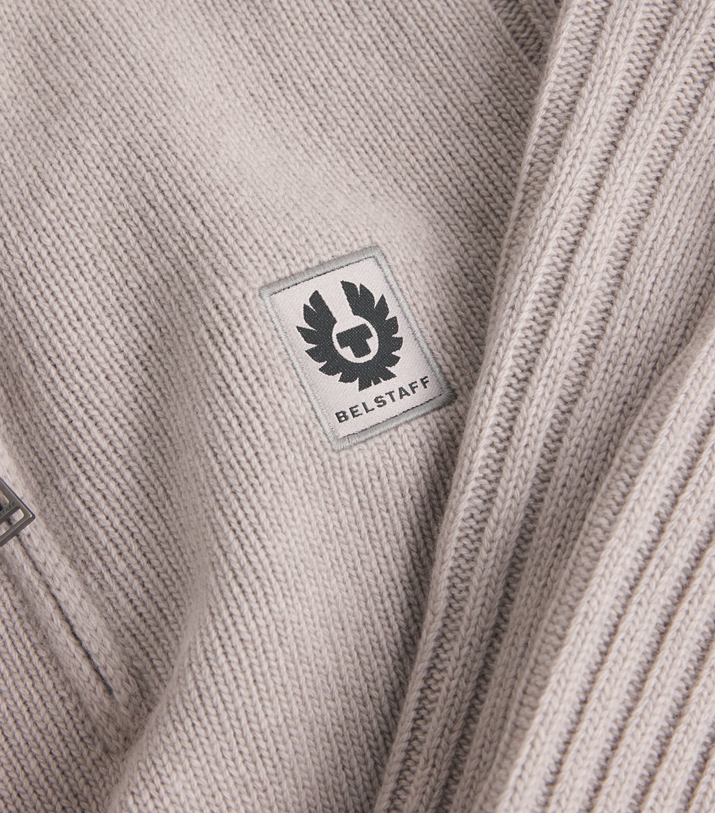 Wool Watch Quarter-Zip Sweater CMTGYCEMENT GREY Image 5