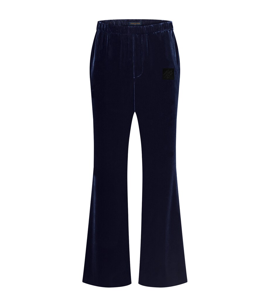 Velvet Track Pants DEEP NAVY BLUE Image 1