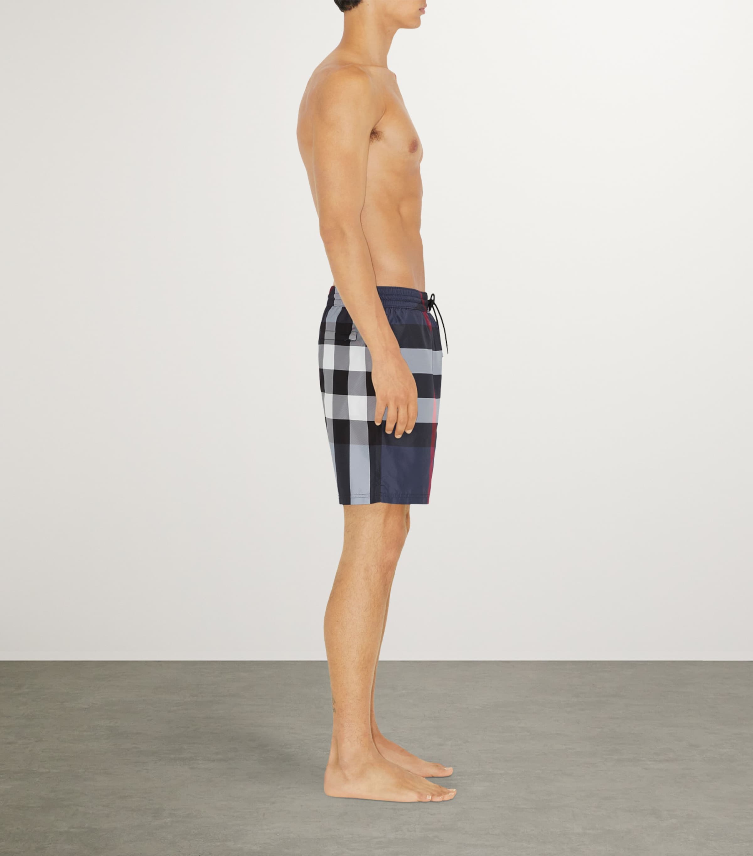 Check Swim Shorts CARBON BLUE IP CHECK Image 3
