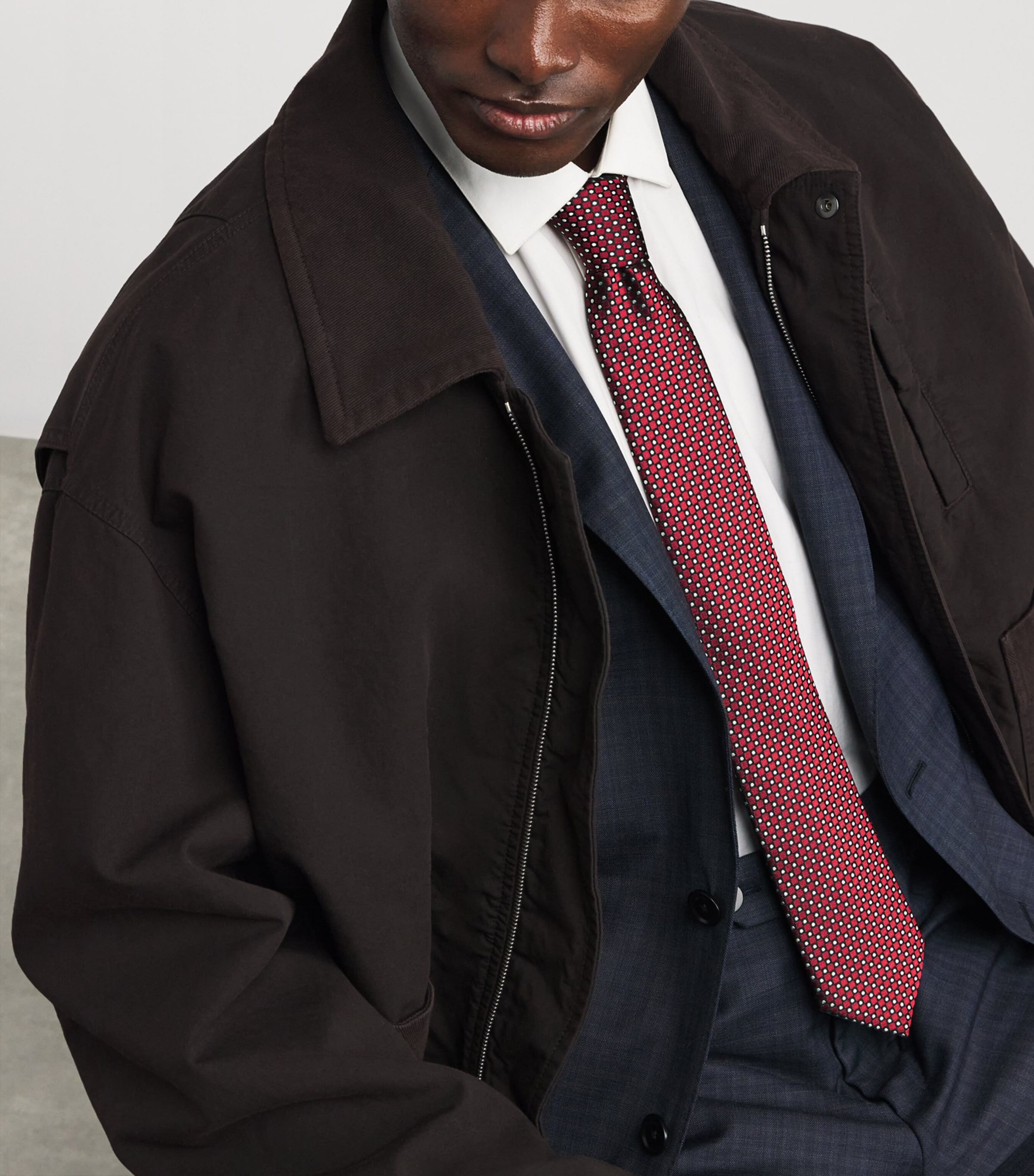 Silk Geometric Tie F5010 Image 2