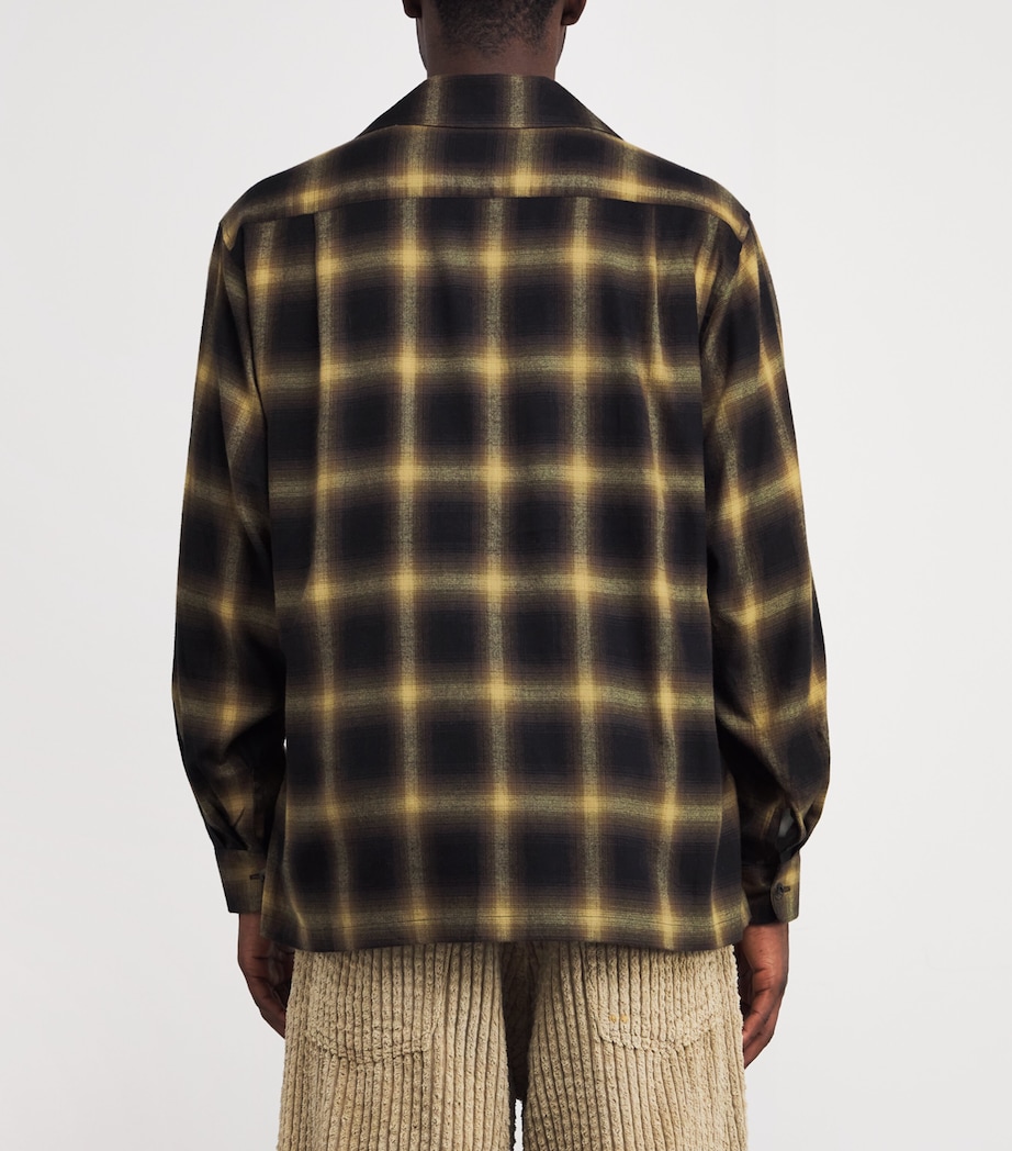 Cotton-Blend Check Shirt GOLD Image 4