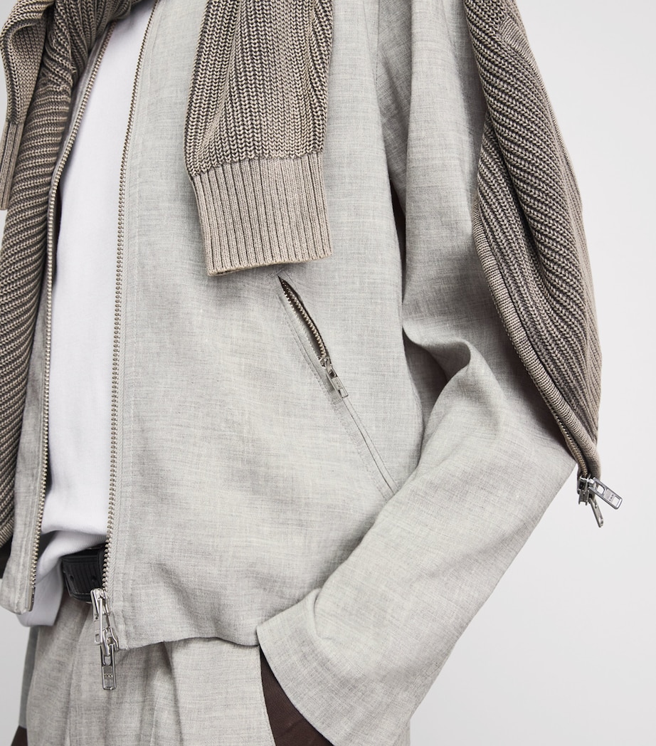 Won Hundred Mens Dutton Boxy Jacket Light Grey Melange Image 3