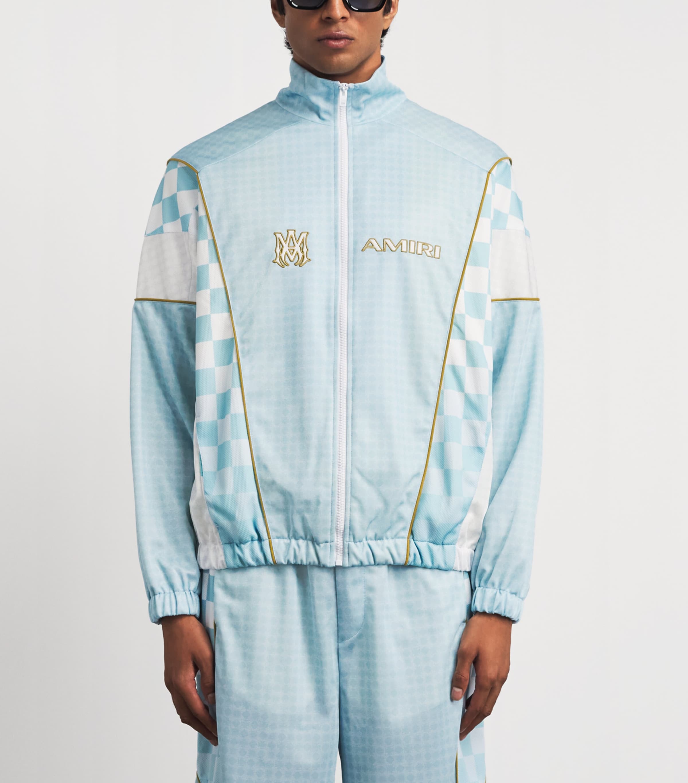 AMIRI Mens Sport Track Jacket Sky Image 4