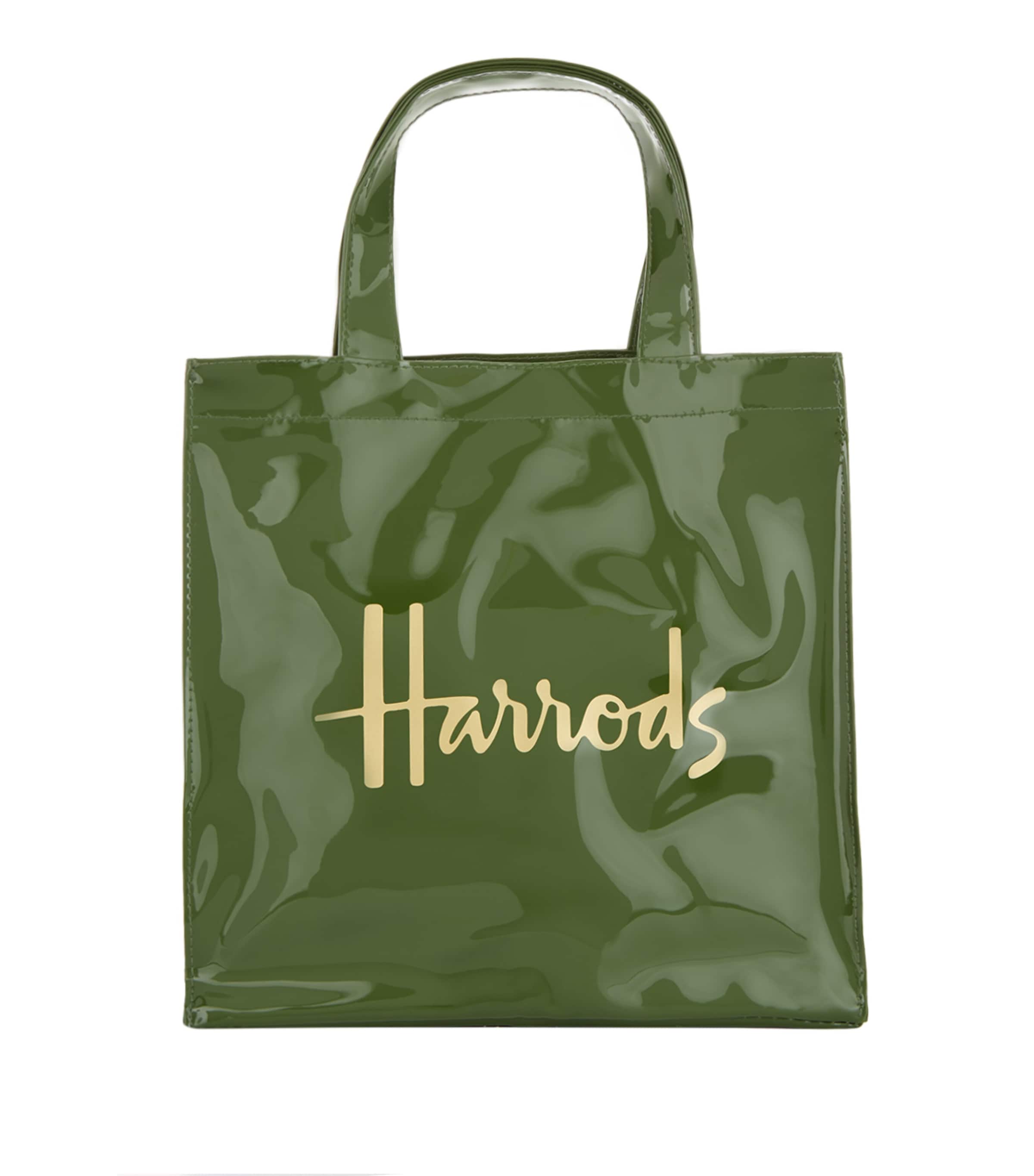 Harrods Green Small Logo Shopper Bag Harrods UK