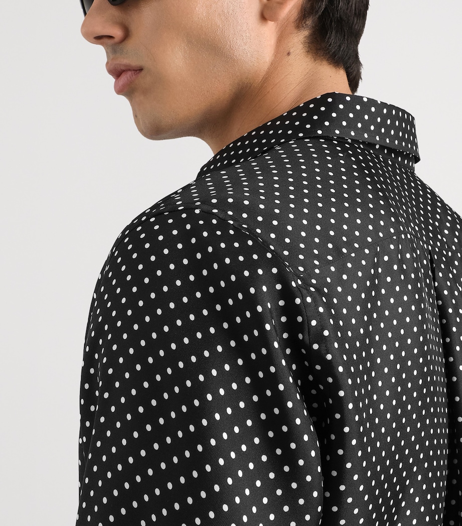 Dolce&Gabbana Mens Silk Shirt Pois Piccolo Image 5