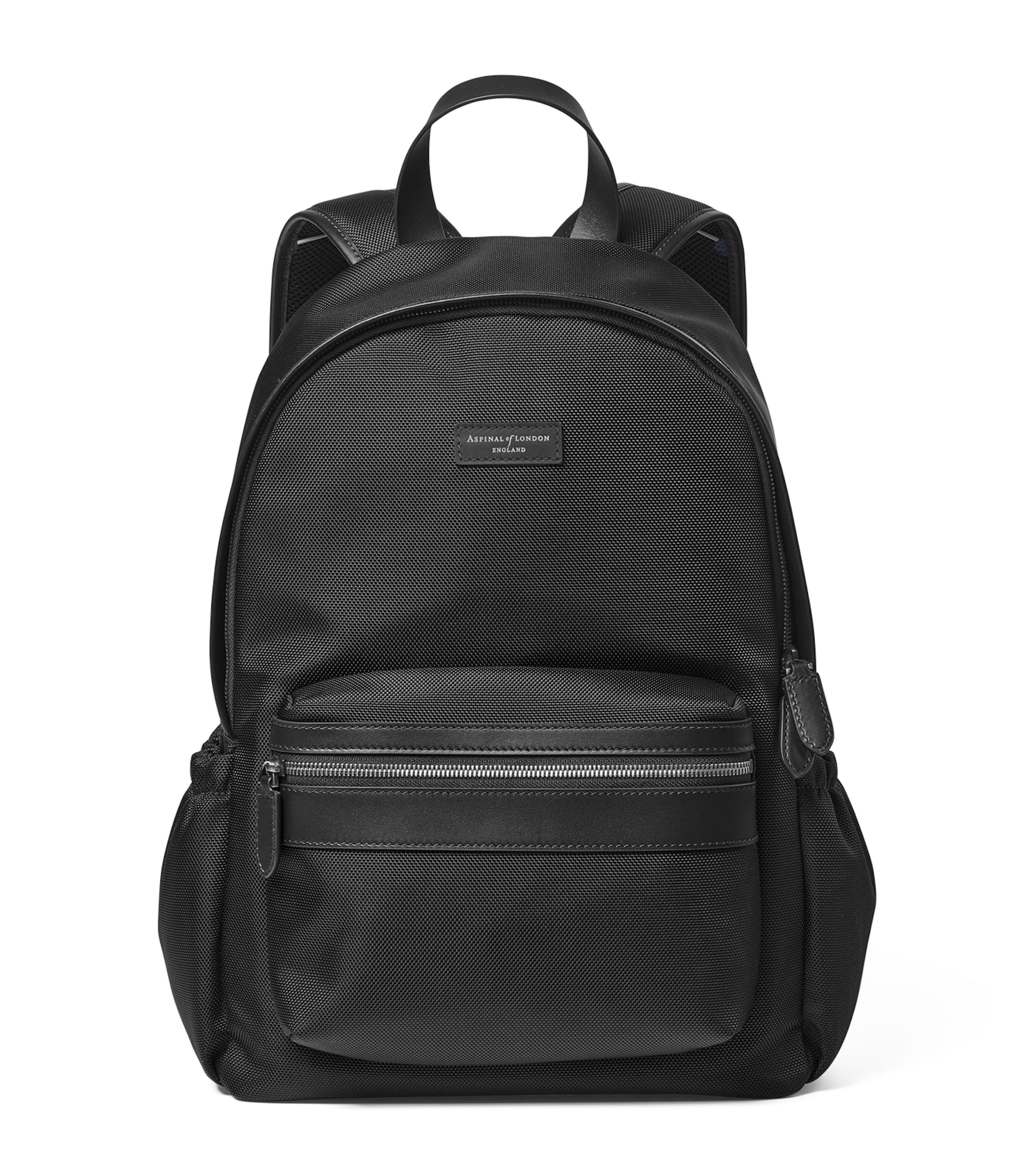 Aspinal Of London Nylon Backpack In Black