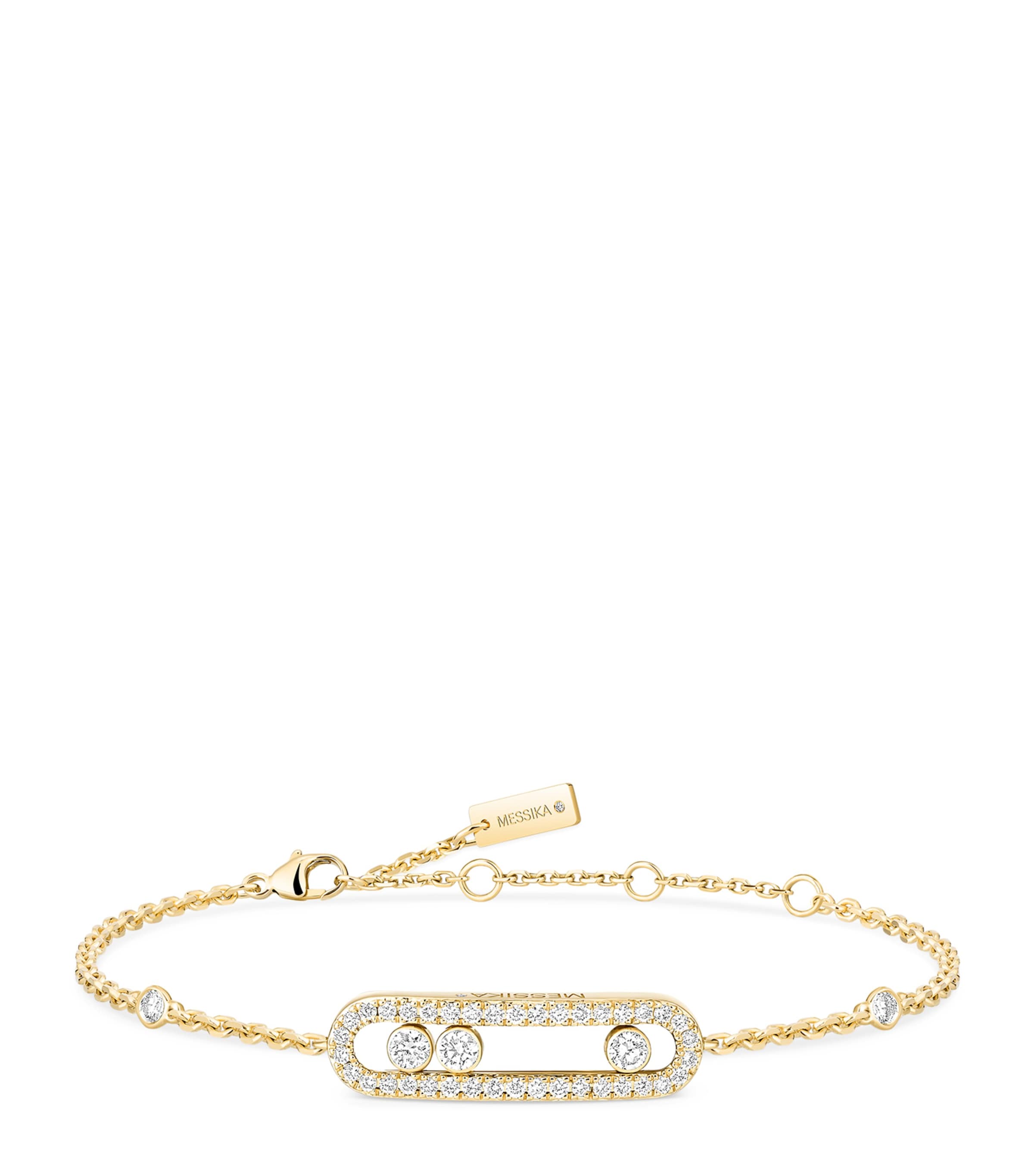 Messika Move Classique Yellow Gold and Diamond Baby Bracelet (0.29ct) Yellow Gold Image 1