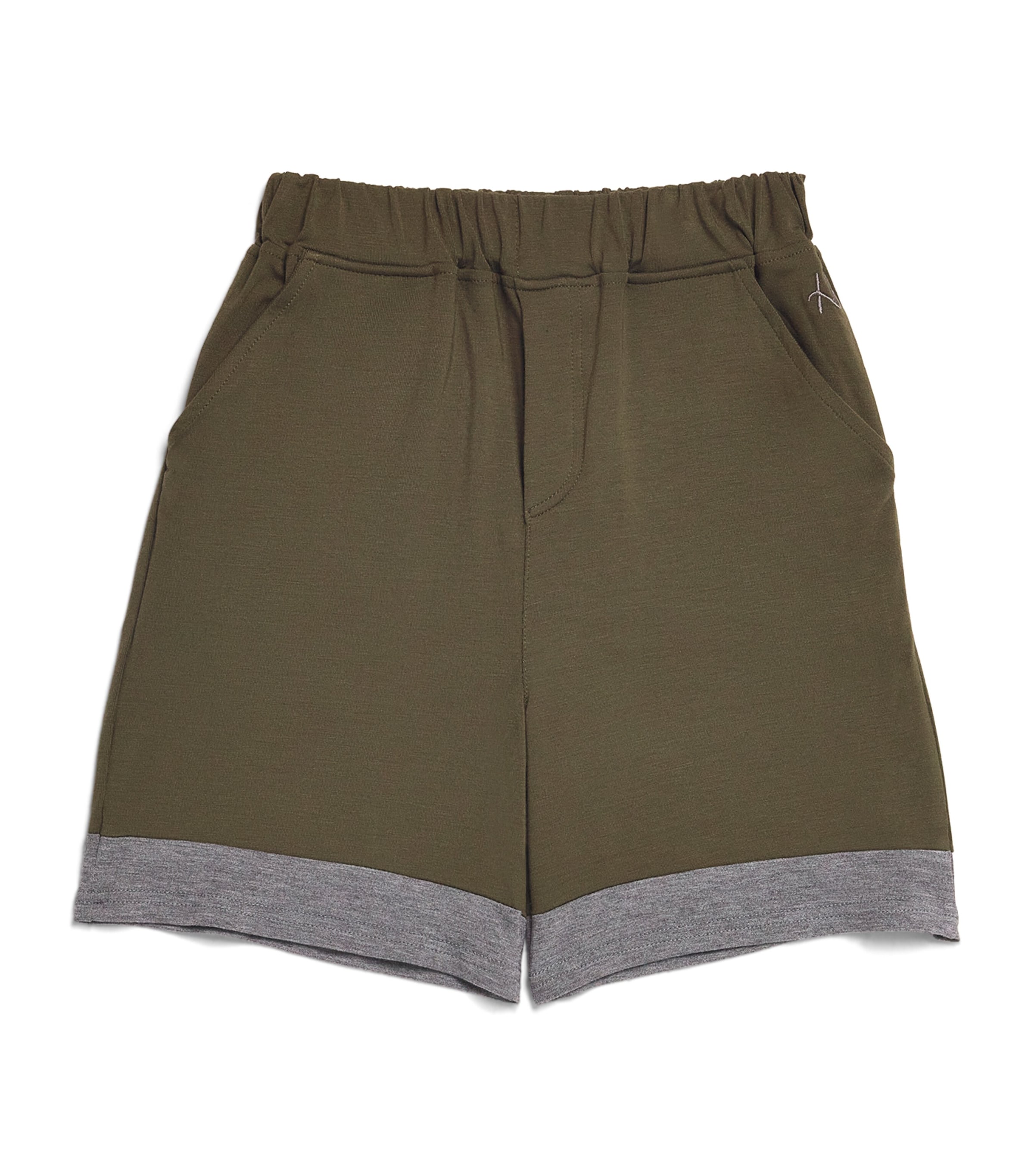 Marlow Contrast-Stitch Pyjama Shorts (4-16 Years) JUNGL MD GREY Image 1