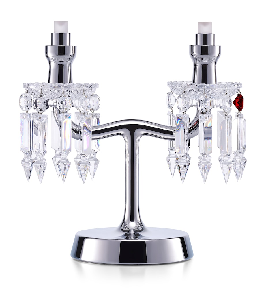 Baccarat Chrome Zénith Nomade Table Lamp Clear Image 3