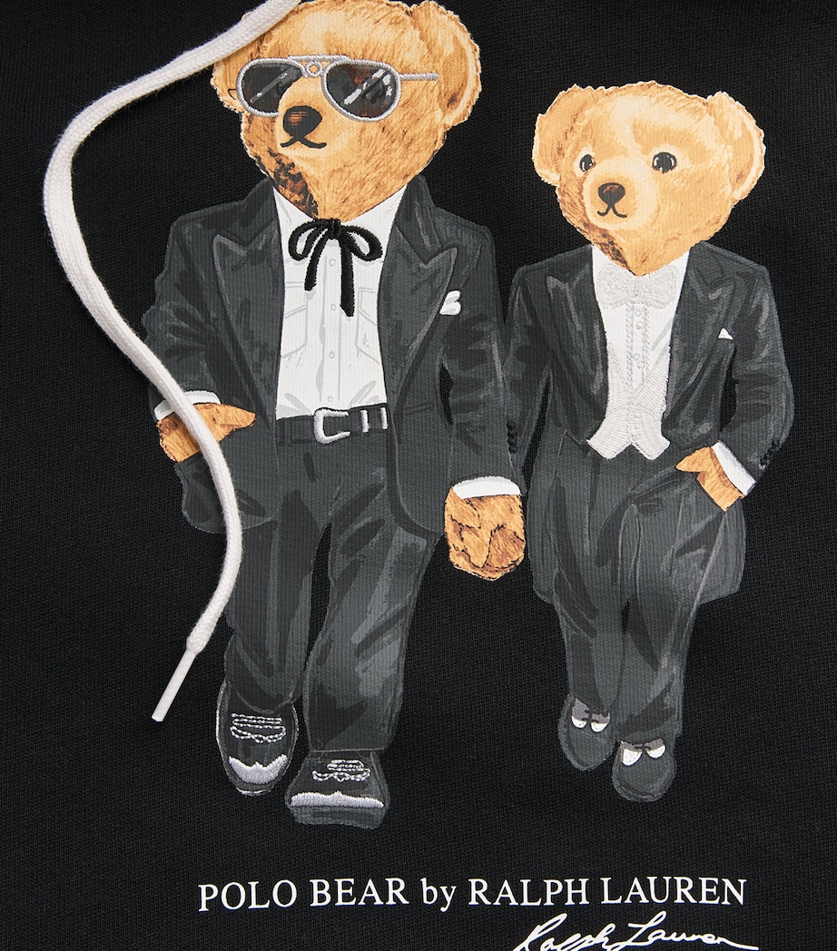 Cotton-Blend Ralph and Ricky Polo Bear Hoodie POLO BLACK Image 5