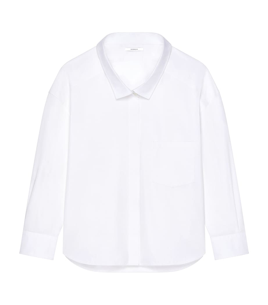 Givenchy Womens Cotton Poplin Shirt White Image 1