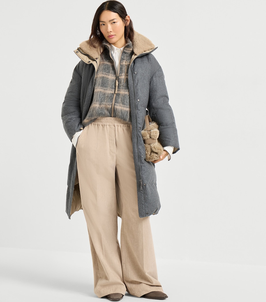 Virgin Wool Down Puffer Coat C004 Image 4