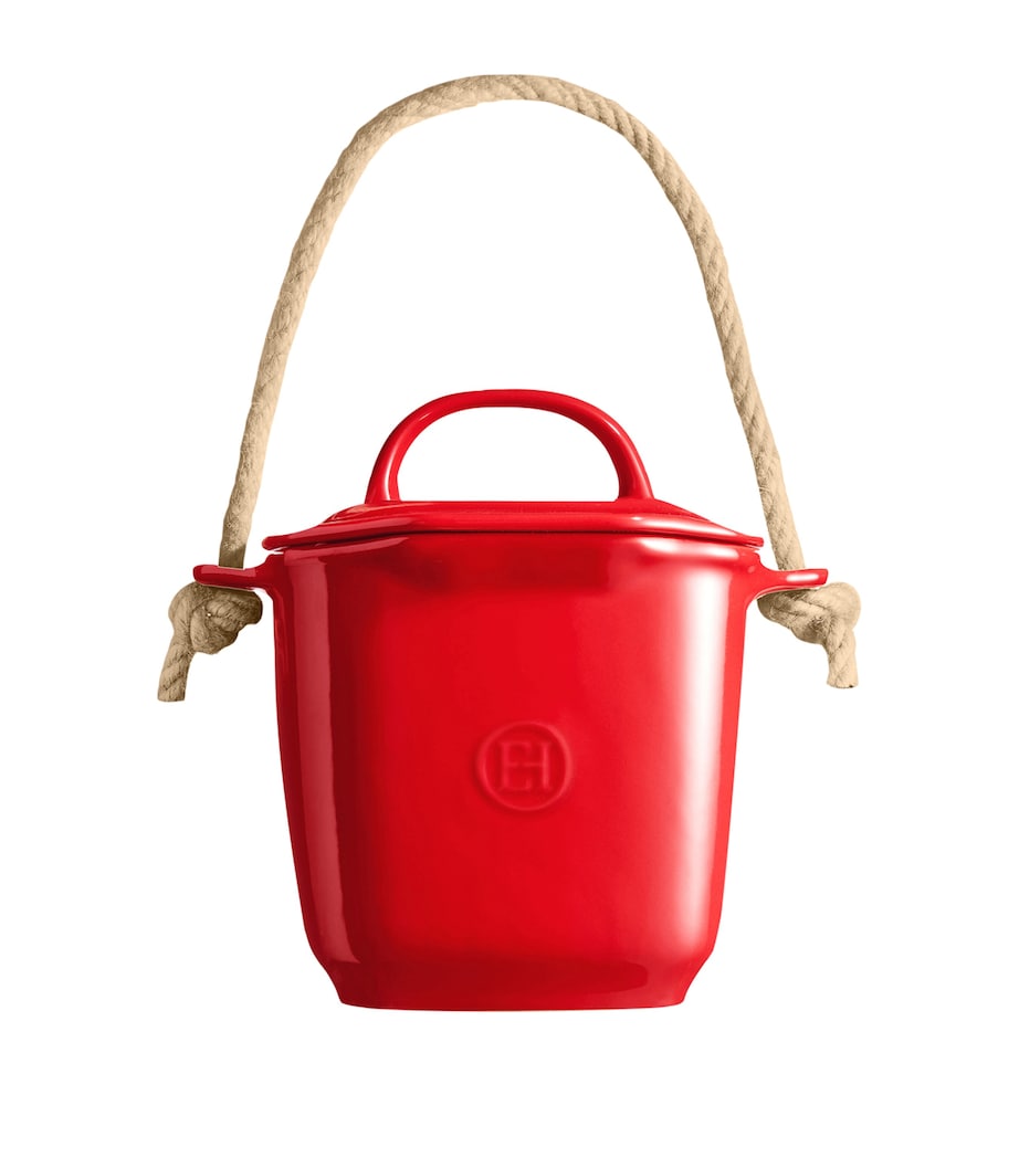 Emile Henry Ceramic Compost Bin (4L) Red Image 2