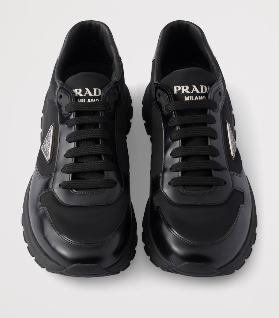 Re-Nylon and Leather Prax 01 Sneakers F0002 Image 3