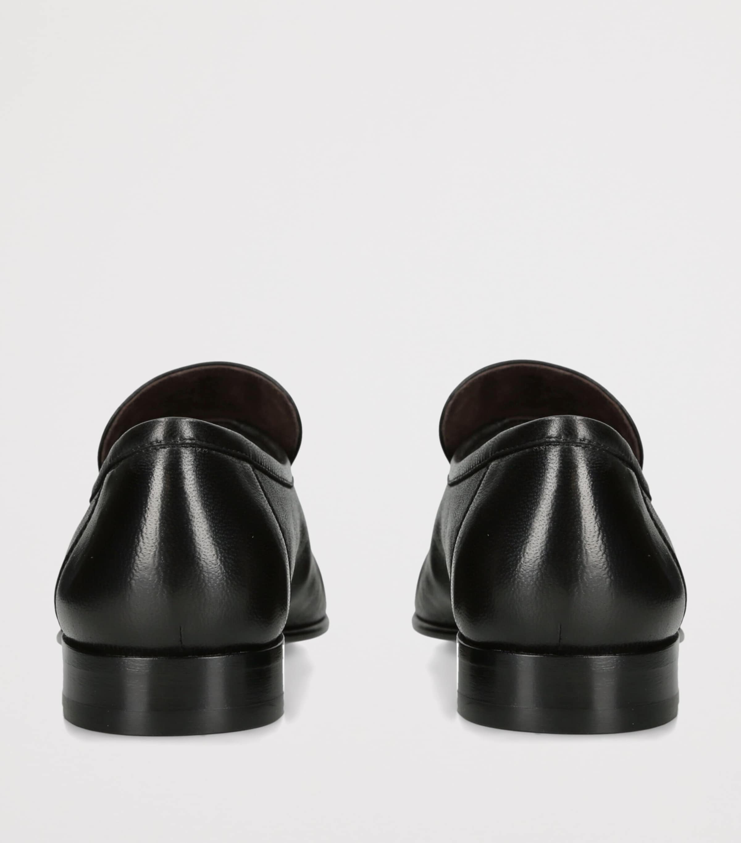 The Row Soft Moccasin Two Leather Loafers Black Image 2