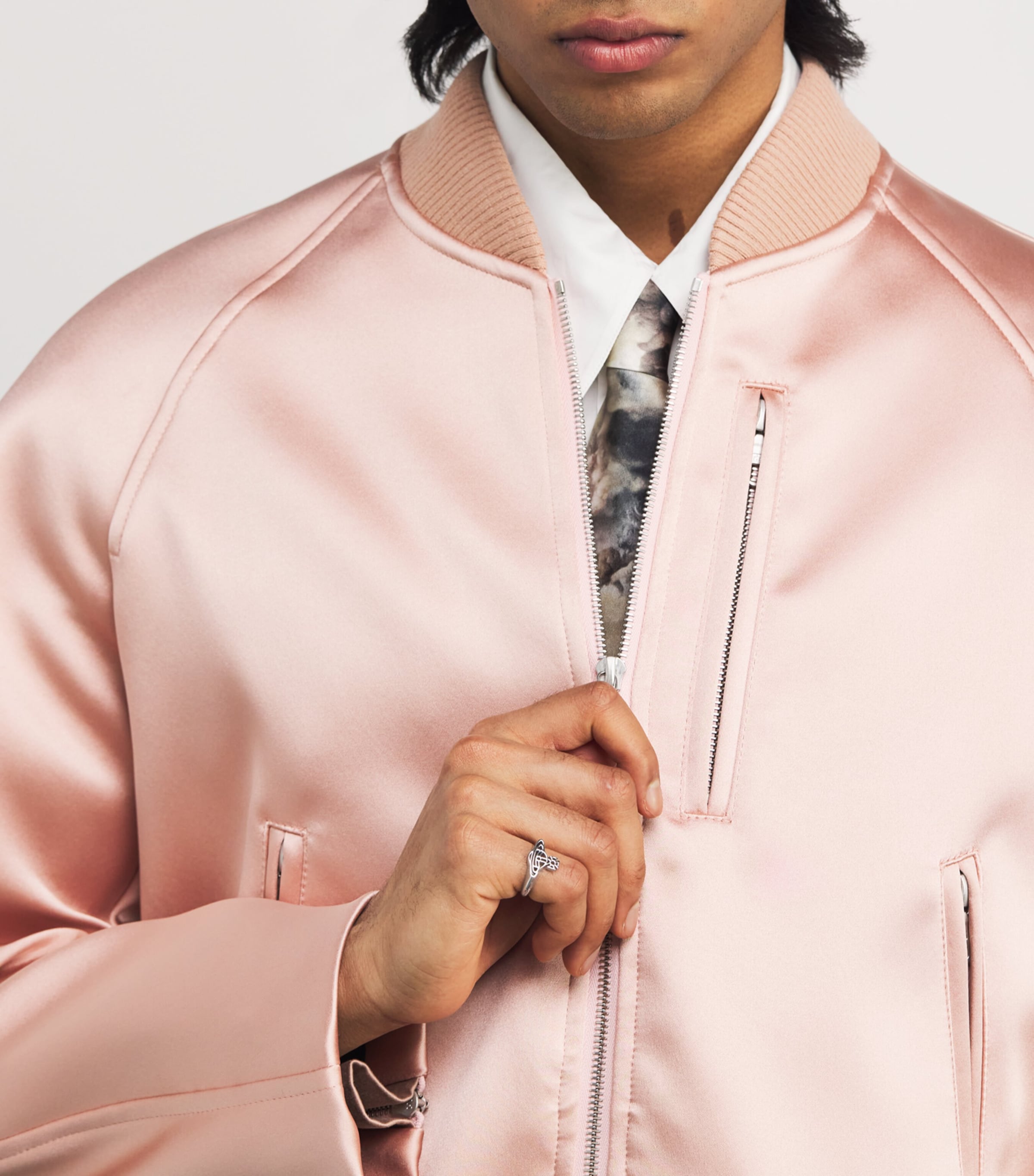 Platinum-Plated Sterling Silver Avon Orb Ring P019 PLATINUM Image 2