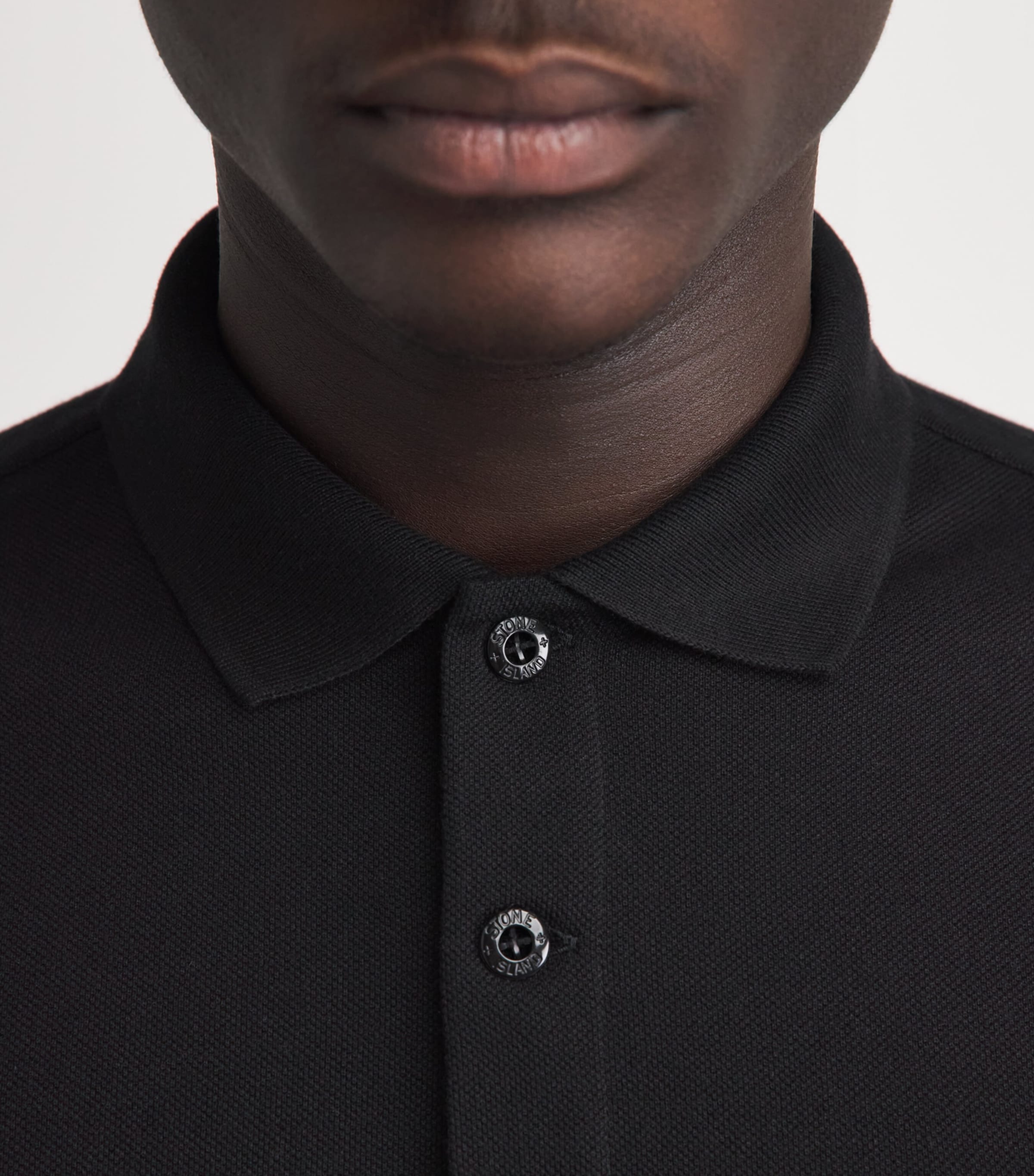 Stone Island Mens Organic Cotton Ghost Polo Shirt Image 3
