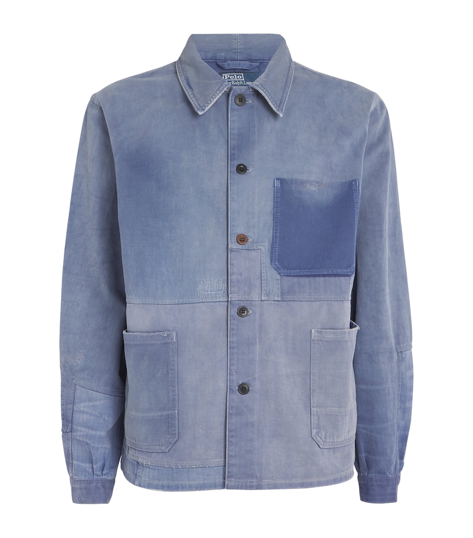Patchwork Utility Jacket BLUE Image 1
