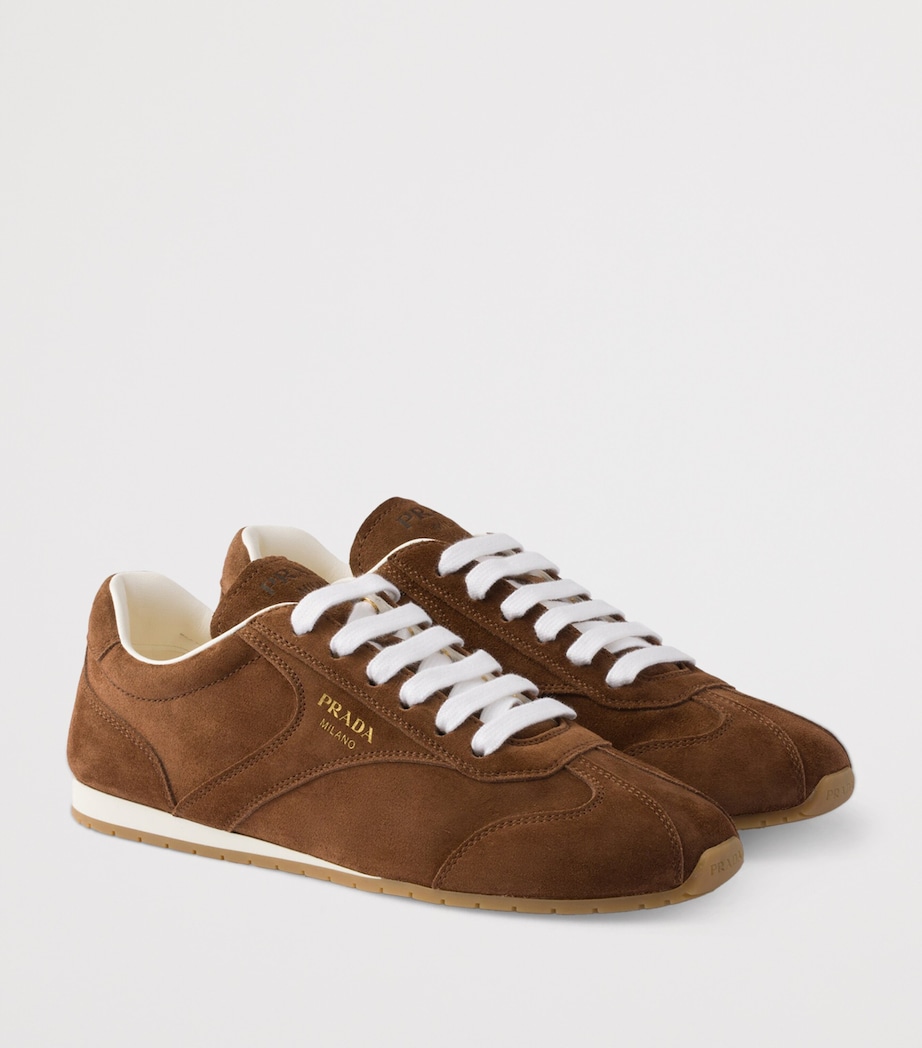 Suede Logo Low-Top Sneakers F0324 Image 2