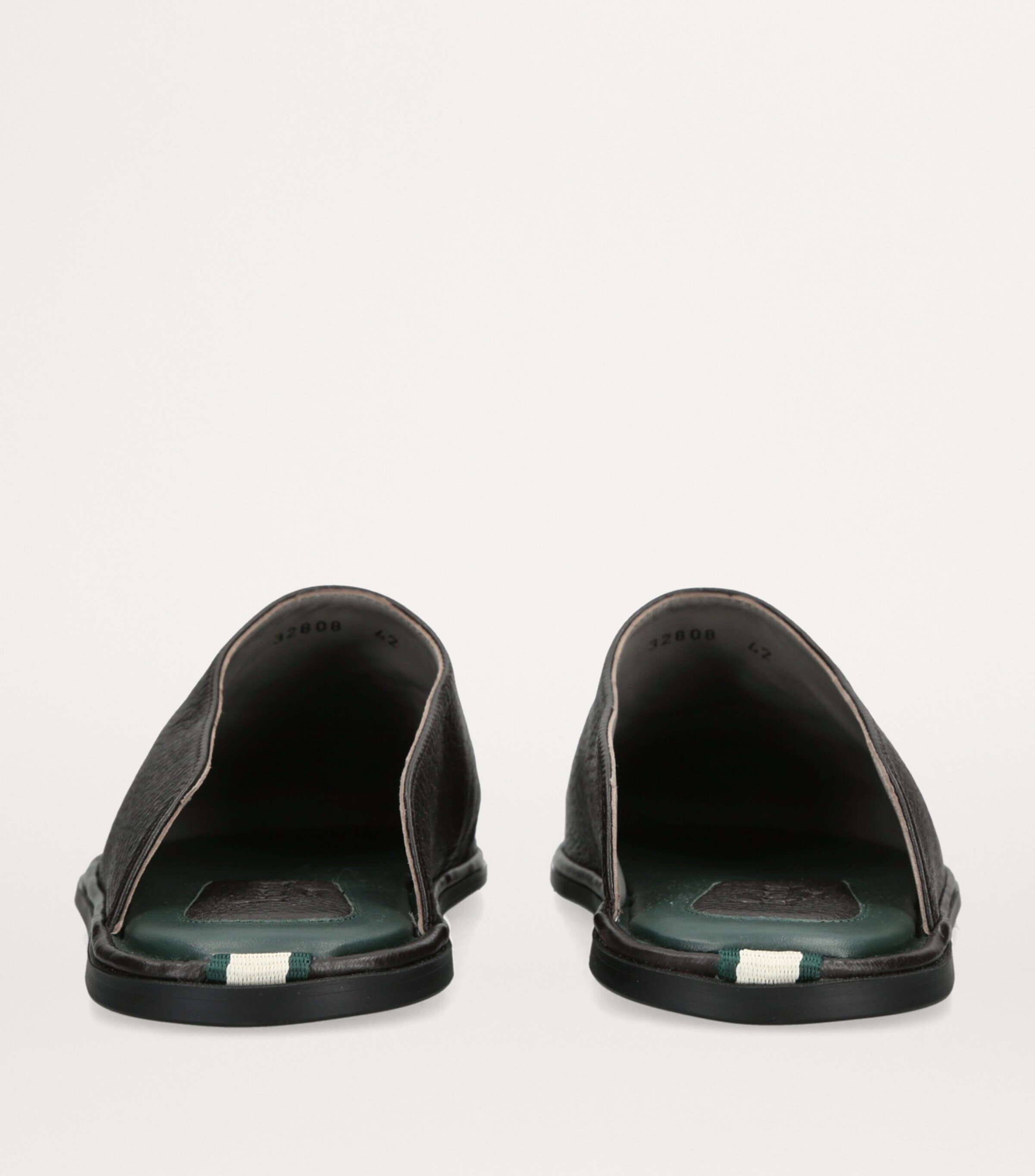 Leather Mules DARK BROWN Image 2