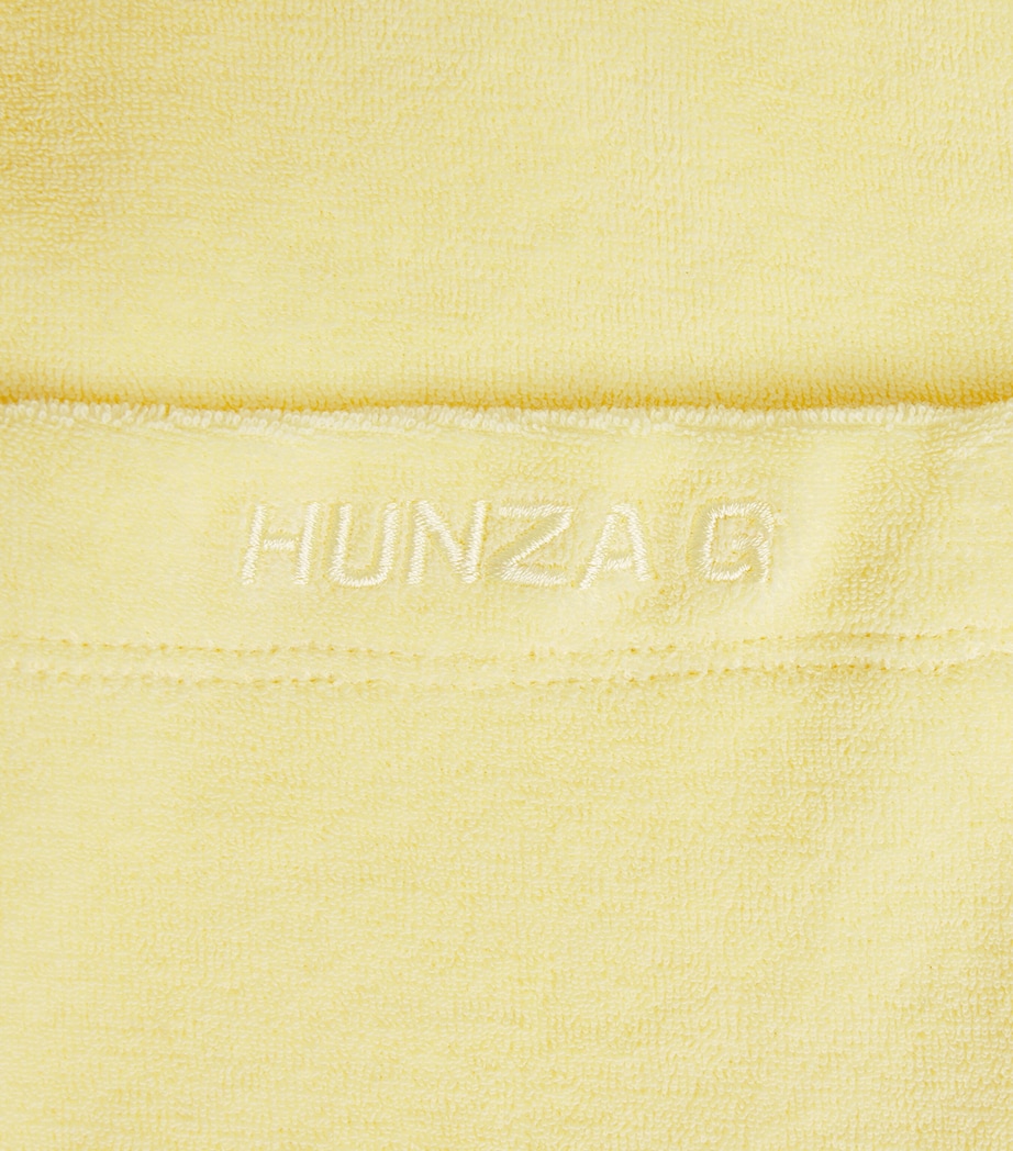 Hunza G Womens Towelling Resort Shirt Butter Image 6