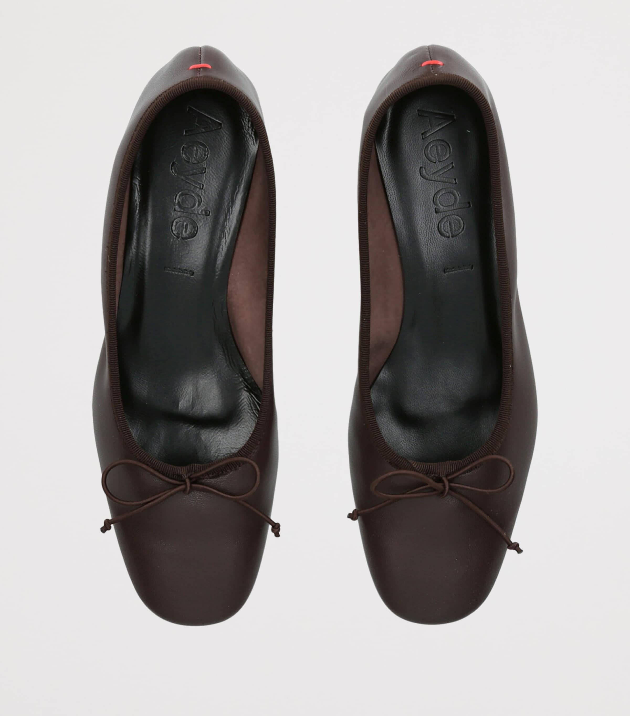 aeyde Leather Onda Pumps 25 Dark Brown Image 3