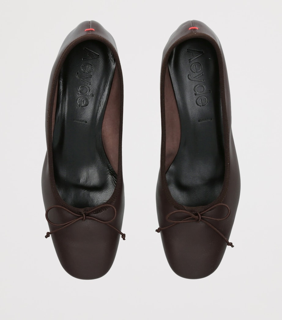aeyde Leather Onda Pumps 25 Dark Brown Image 3