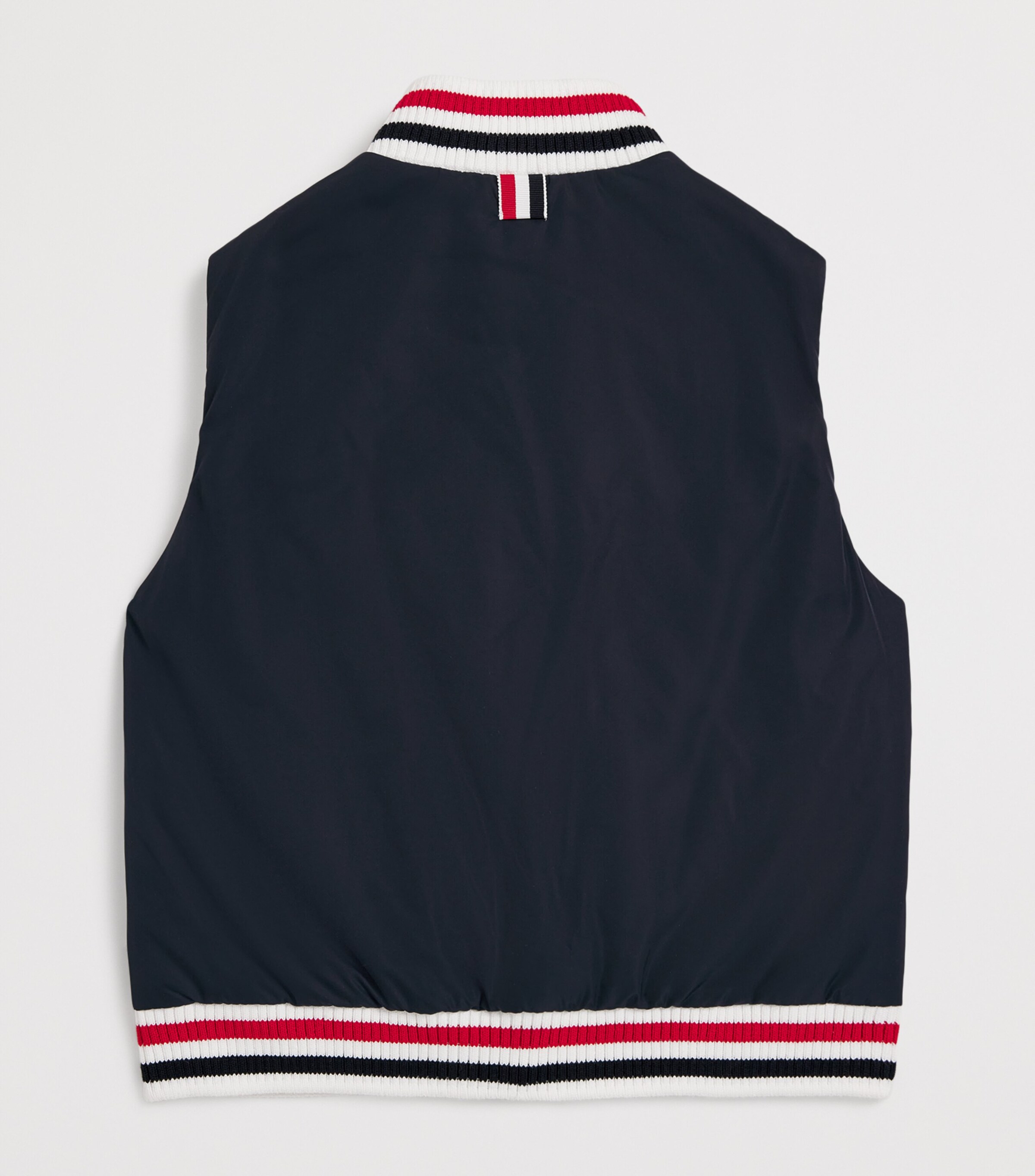 Thom Browne Kids Ribbed-Trim Padded Gilet (2-12 Years) Navy Image 2