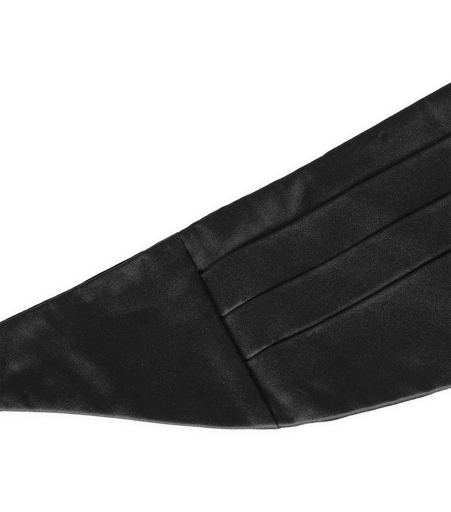 Silk Cummerbund N0000-BLACK Image 5