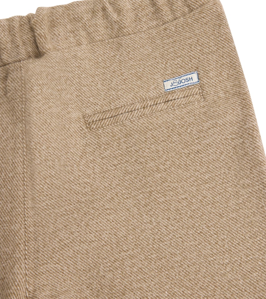 Flannel Drawstring Trousers (2-14 Years) 17 LIGHT GREY Image 2