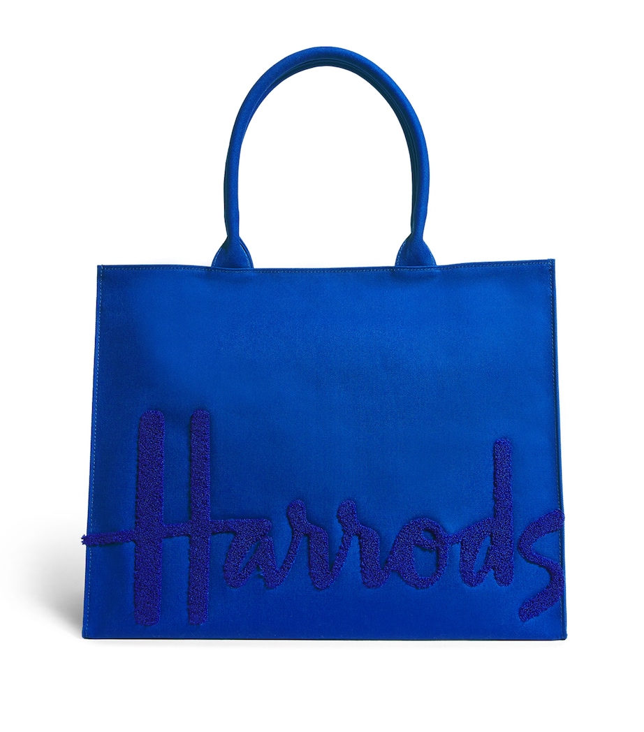 Large Cotton Logo Tote Bag PRUSSIAN Image 1