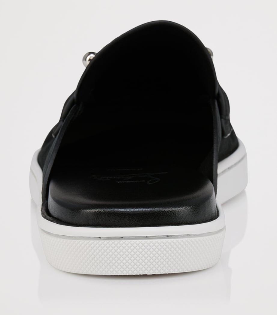 Christian Louboutin Chanme Donna Flat Leather Mules Image 4