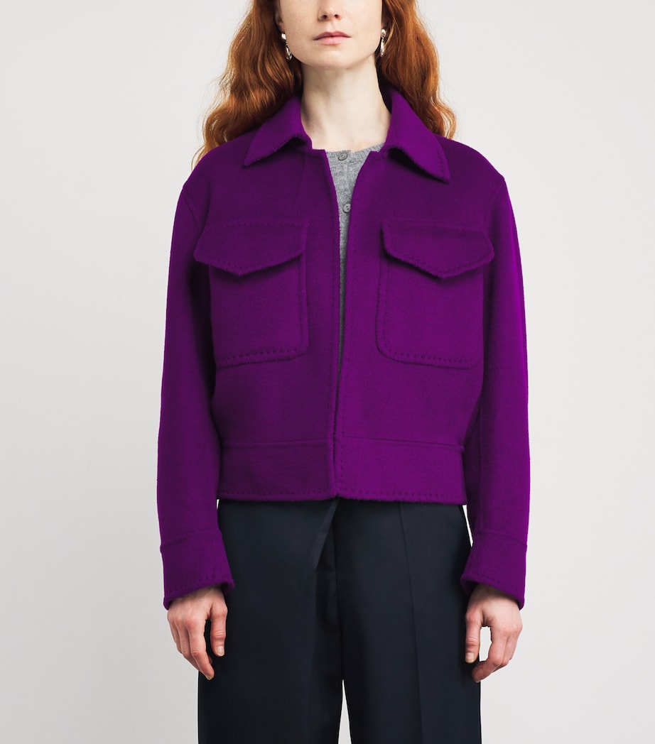 Cashmere Trocadero Jacket PURPLE Image 3