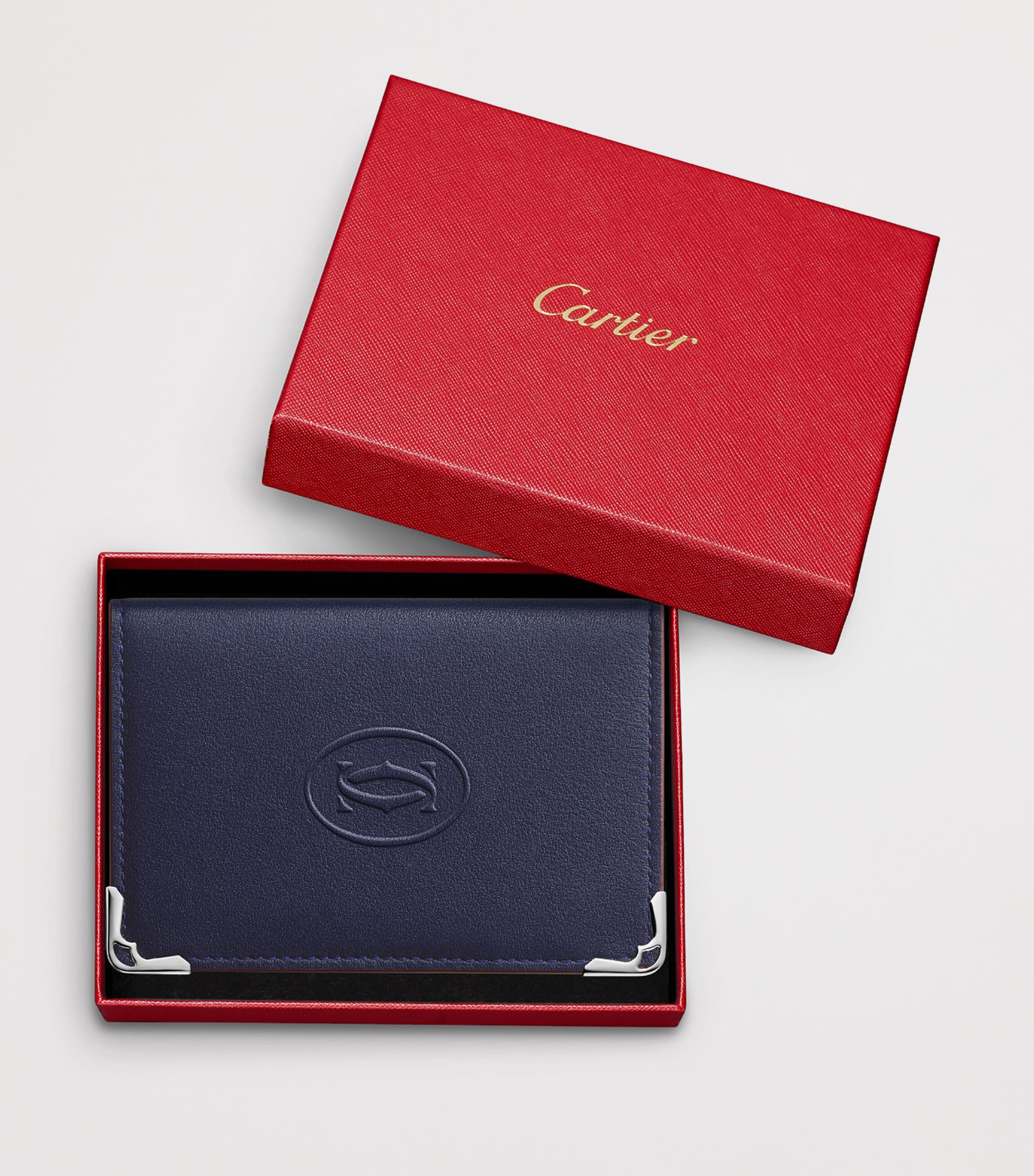 Cartier Leather Must de Cartier Card Holder Blue Image 4