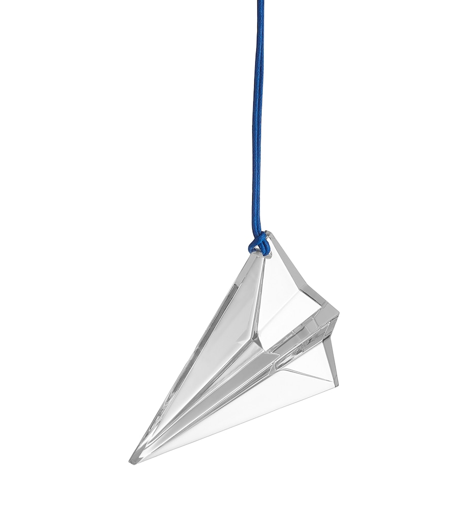 Origami Aeroplane Tree Decoration CLEAR Image 1