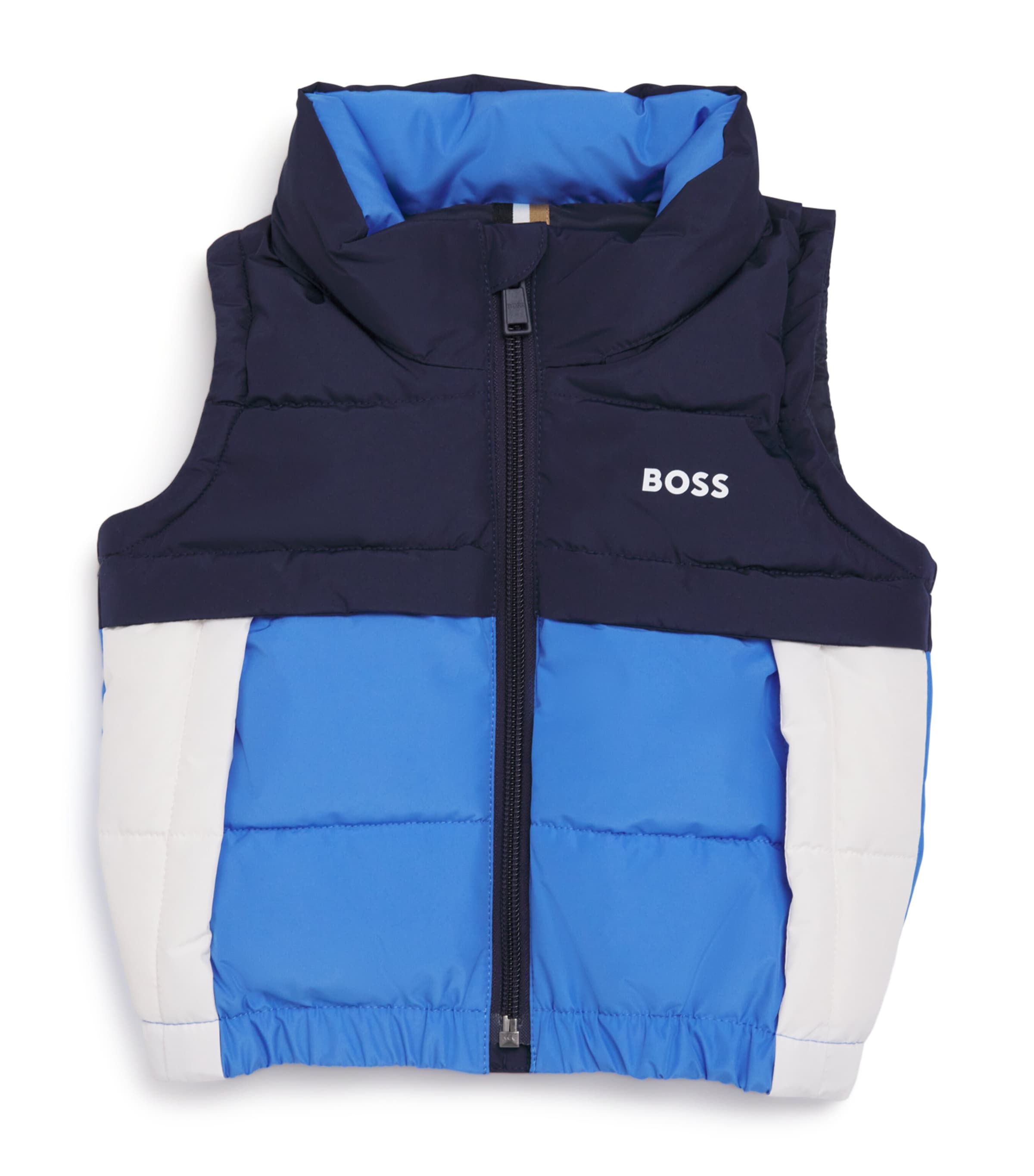 BOSS Kidswear Logo Padded Gilet (3-18 Months) Navy Image 1