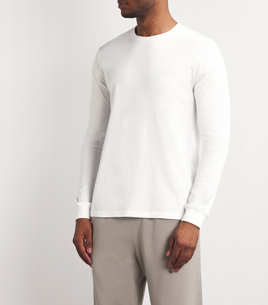 Cotton Long-Sleeve T-Shirt CHALK Image 3