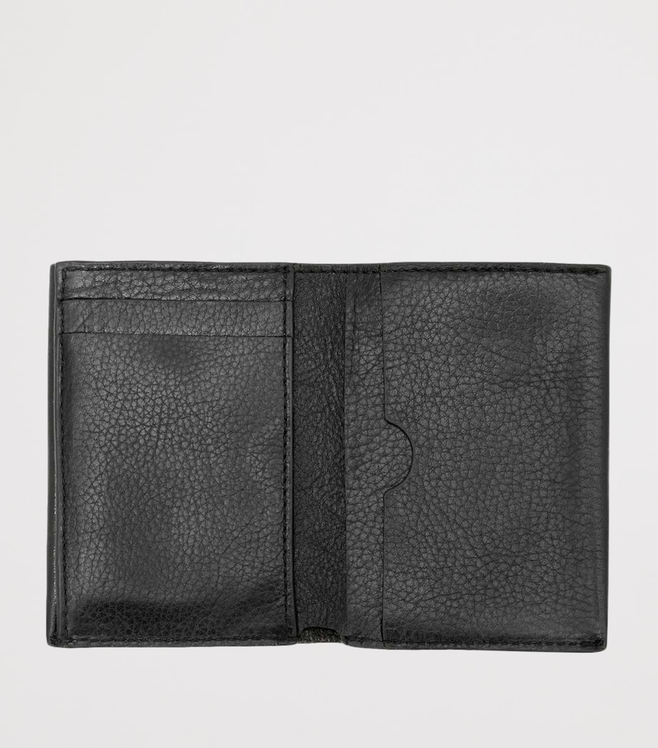 AllSaints Leather Axis Bi-Fold Wallet Black Image 2